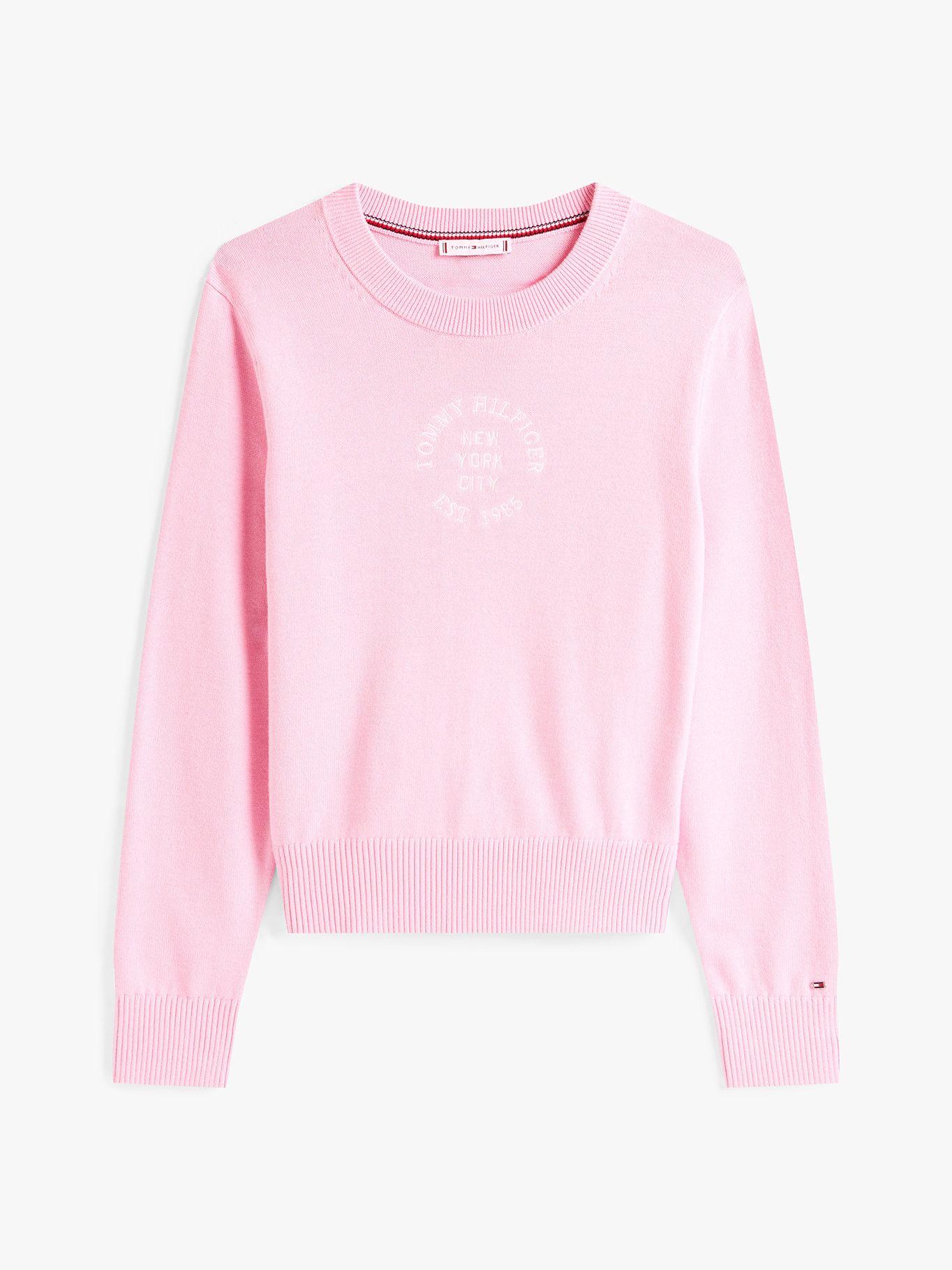 Sweater Con Logo Gráfico Rosado Tommy Hilfiger-4
