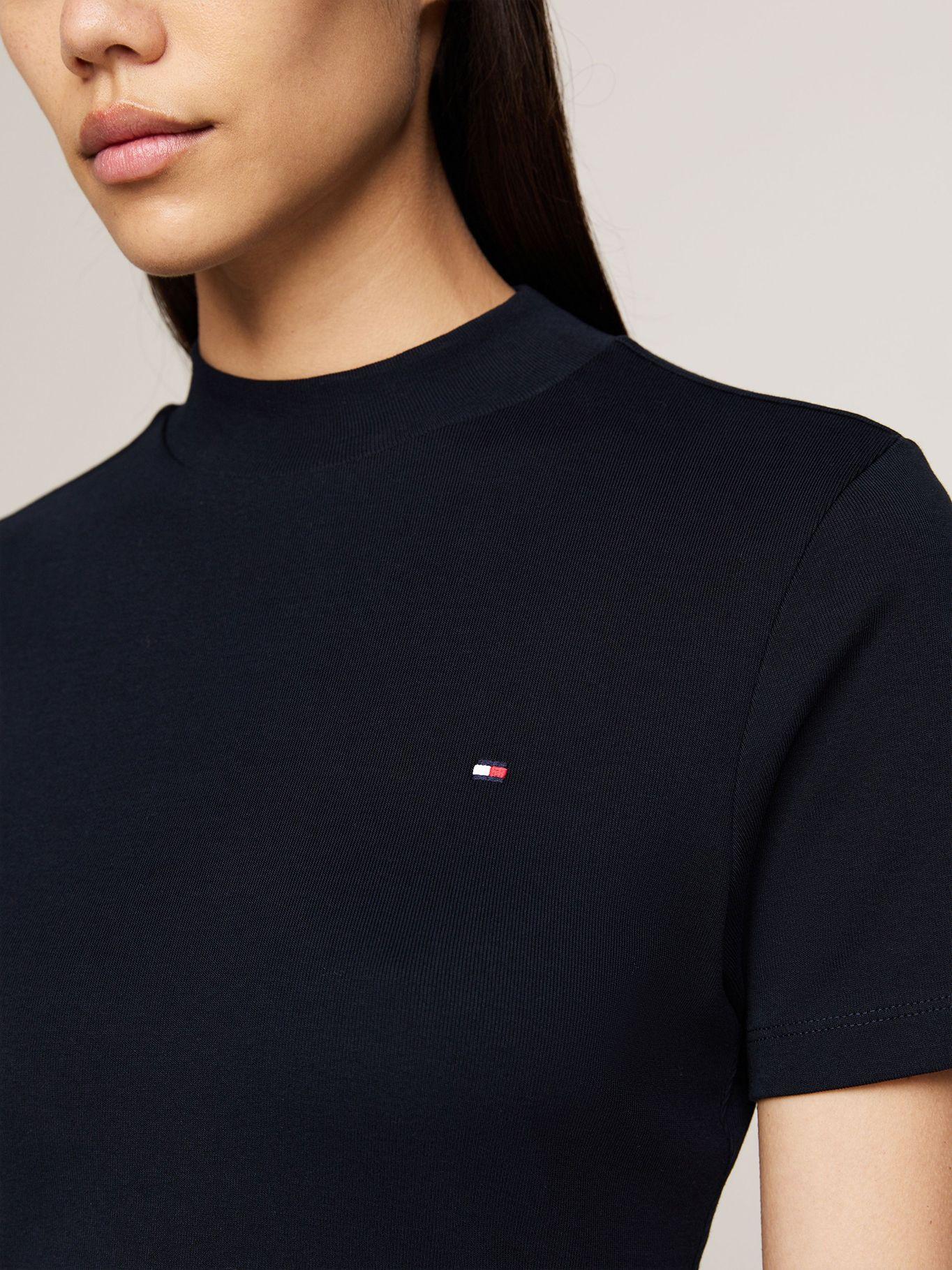 Polera Cropped Slim Fit Azul Tommy Hilfiger-3