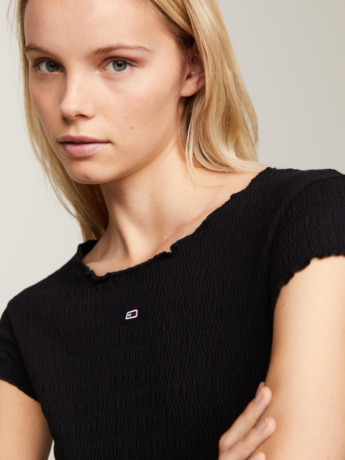 Vestido Essential Fruncido Negro Tommy Jeans-2