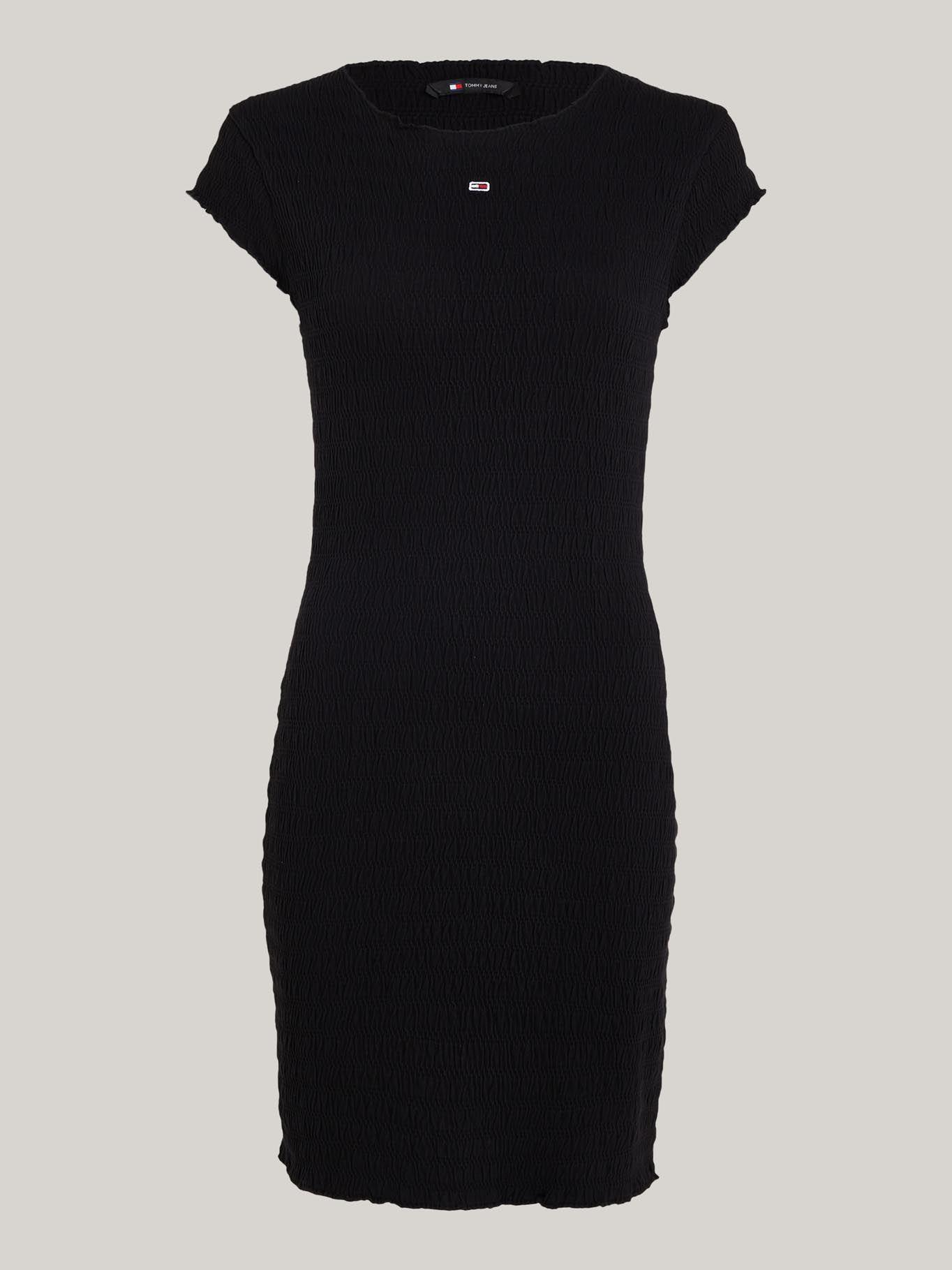 Vestido Essential Fruncido Negro Tommy Jeans-4