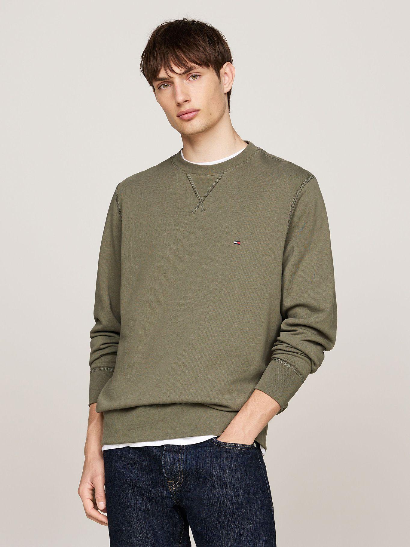 Polerón Solid Con Cuello Redondo Verde Tommy Hilfiger-0