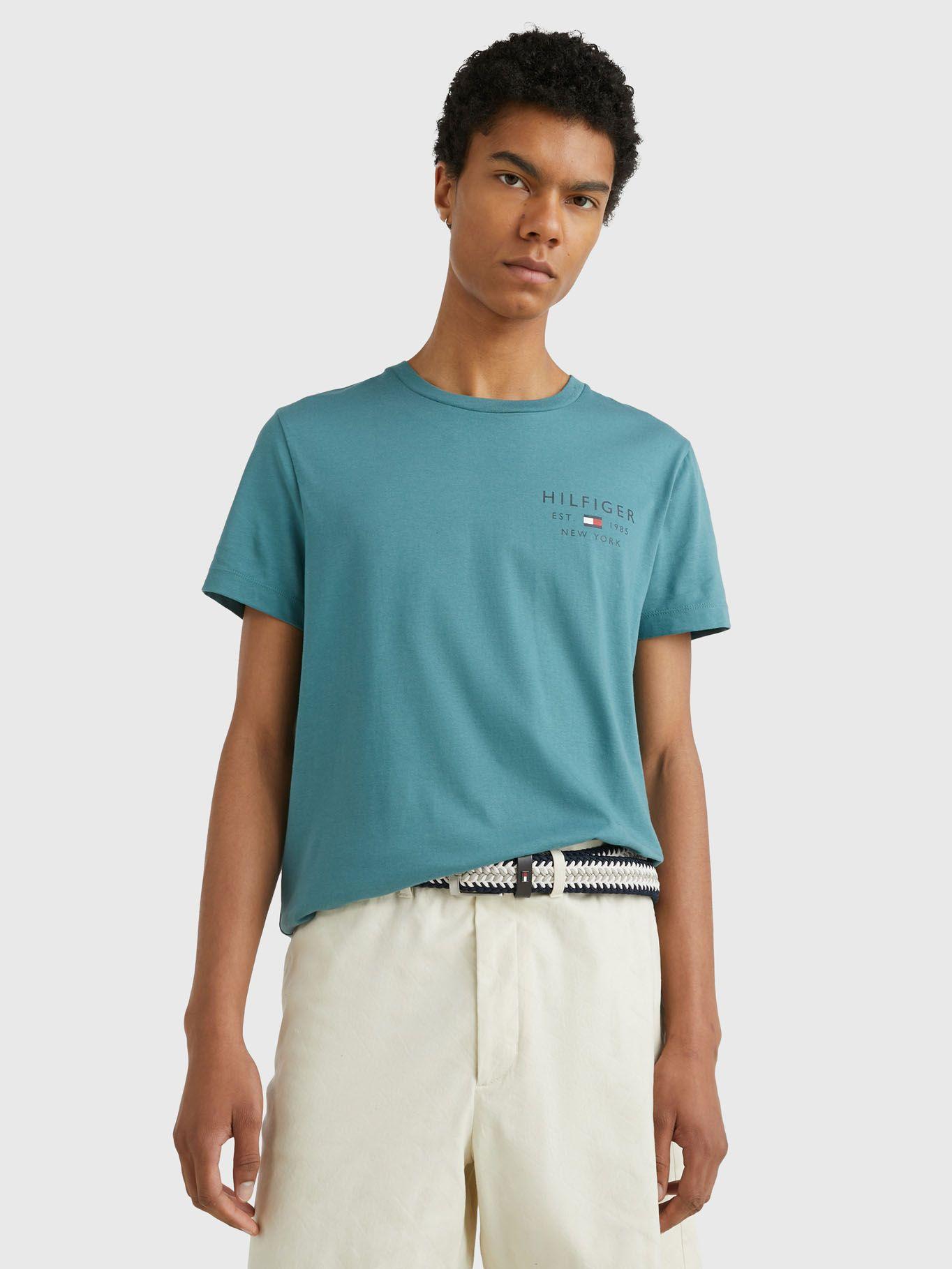 Polera Brand Small Logo Verde Tommy Hilfiger-0