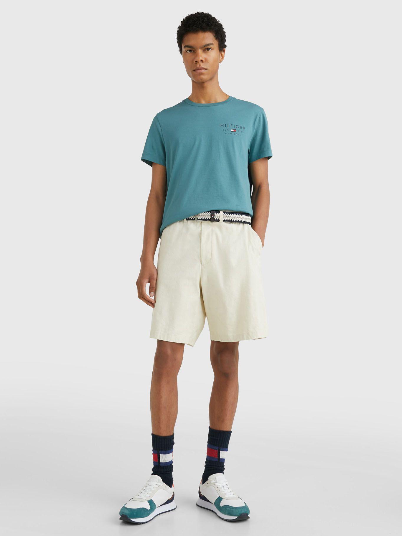 Polera Brand Small Logo Verde Tommy Hilfiger-1