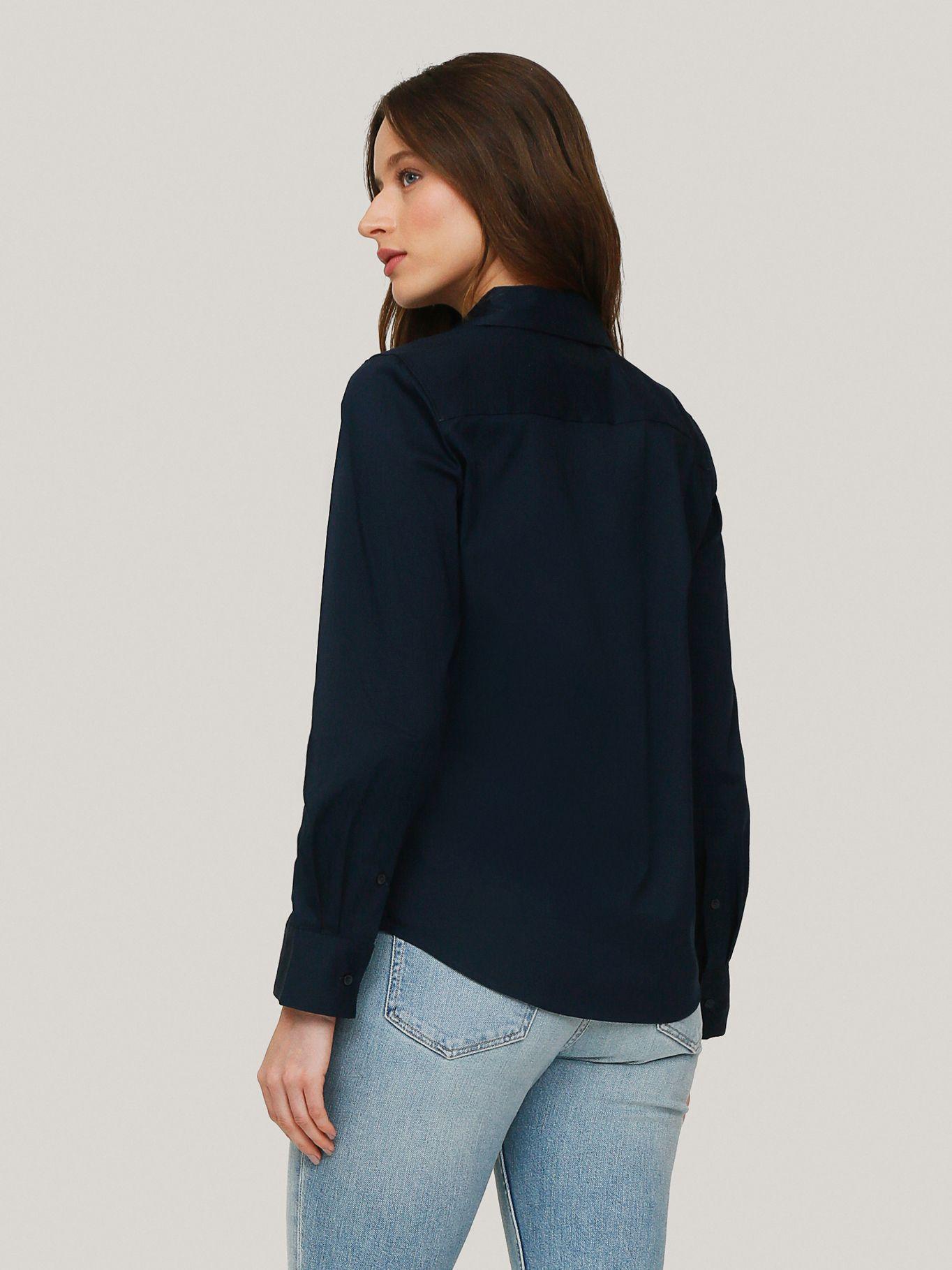 Camisa De Popelín Regular Fit Azul Tommy Hilfiger-3