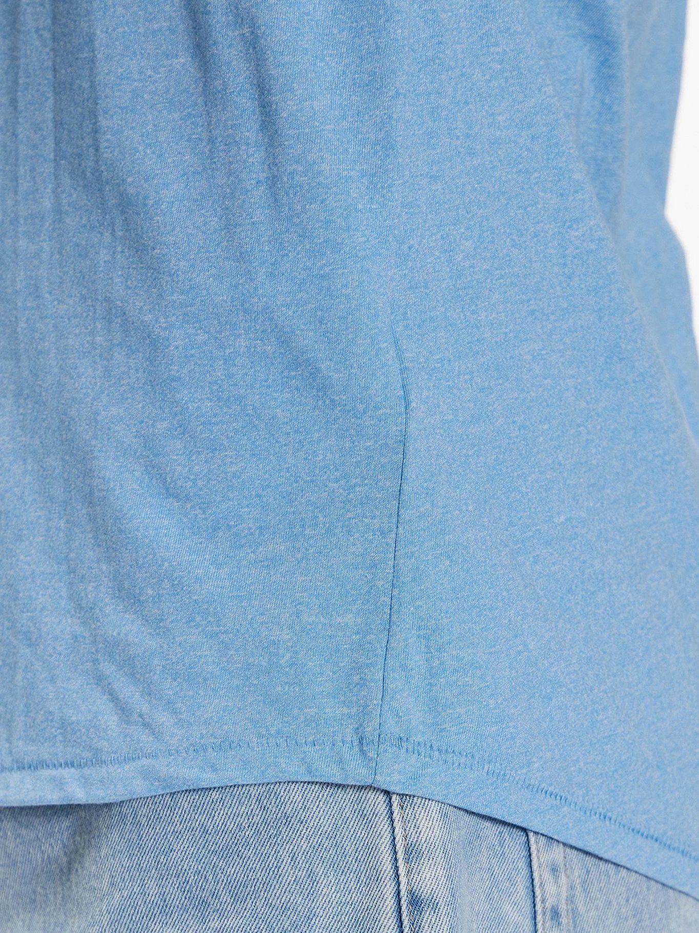 Polera Jaspe Slim Fit C-Neck Celeste Tommy Jeans-4