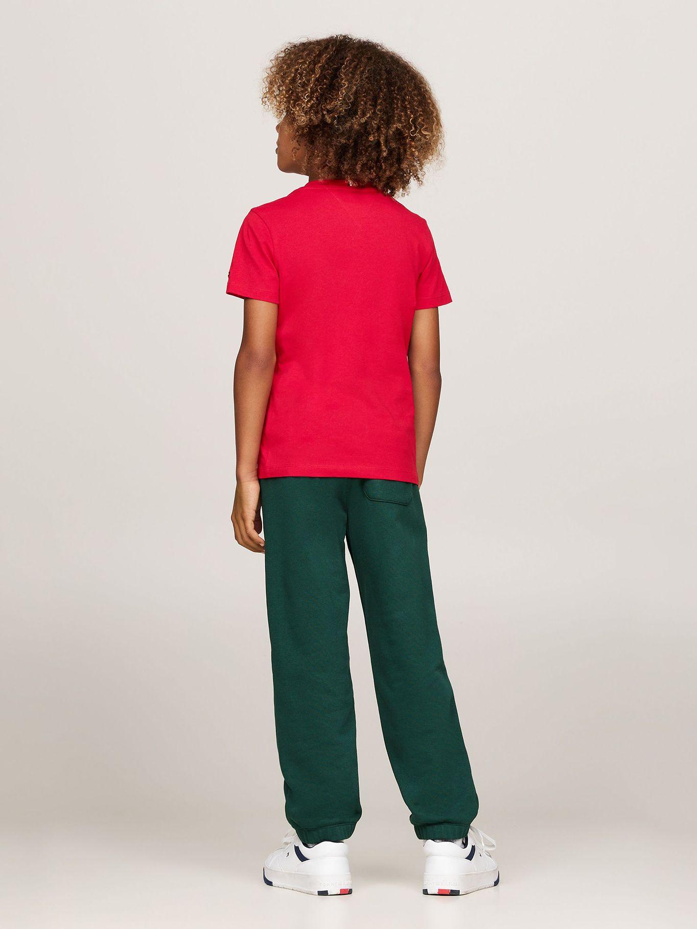 Polera De Niño Con Logo Gráfico Rojo Tommy Hilfiger-2