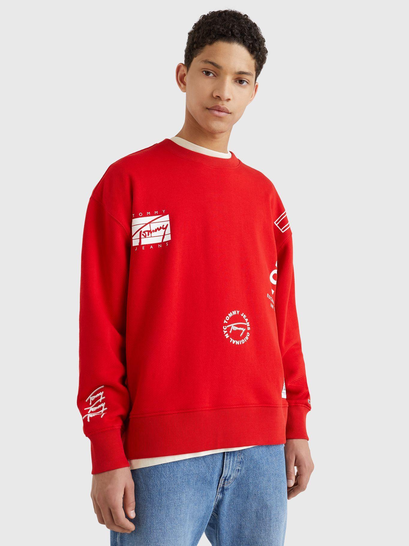 Polerón Multi Logo Rojo Tommy Jeans MY2-3