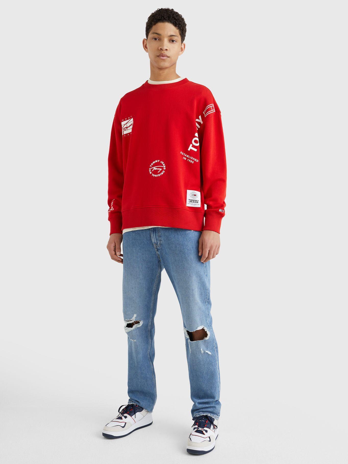 Polerón Multi Logo Rojo Tommy Jeans MY2-0