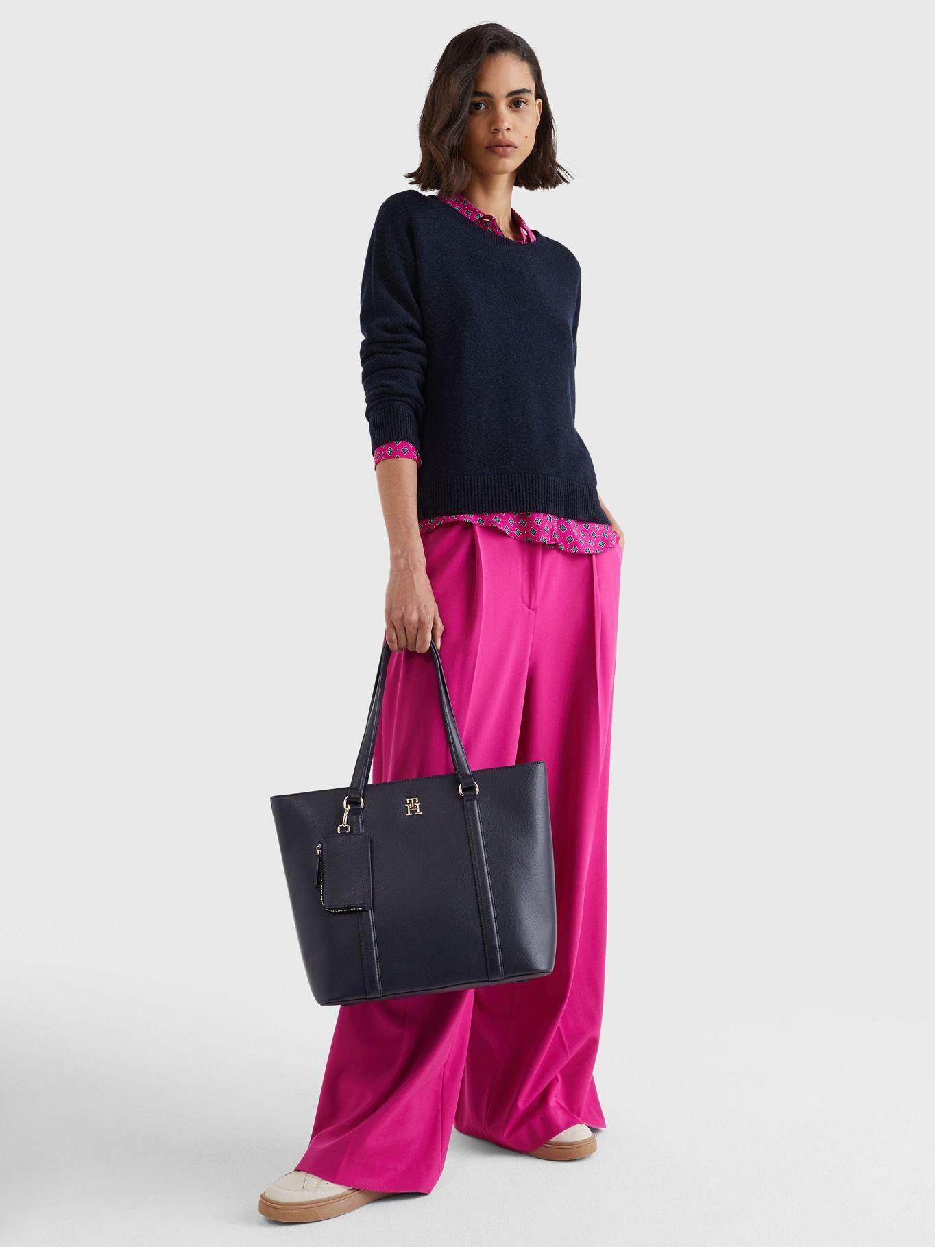 Tote Monogram Logo Azul Tommy Hilfiger-4