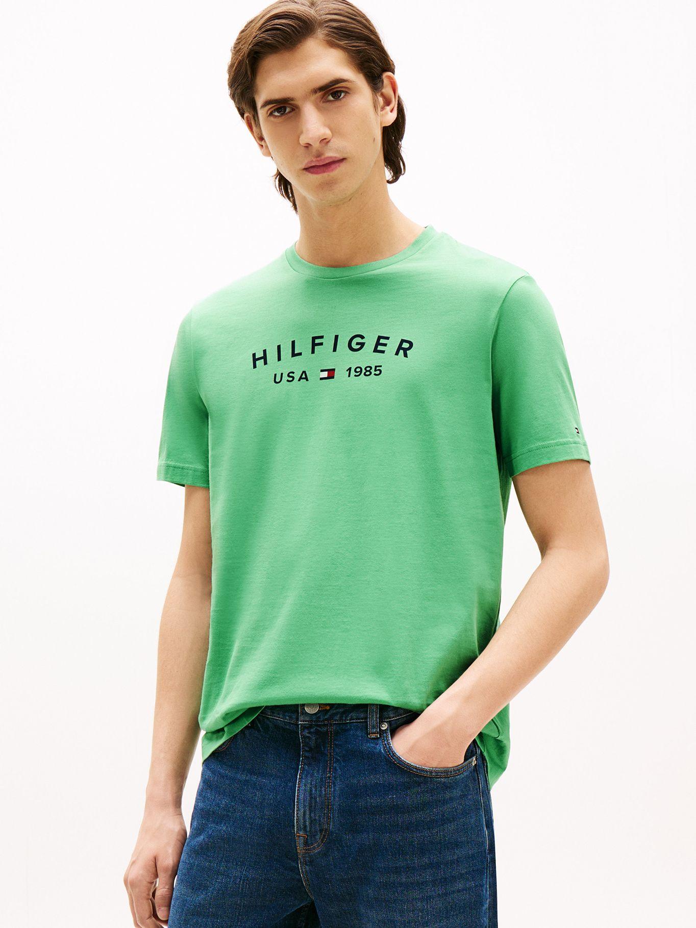 Polera Con Logo Estampado Verde L3J Tommy Hilfiger-0