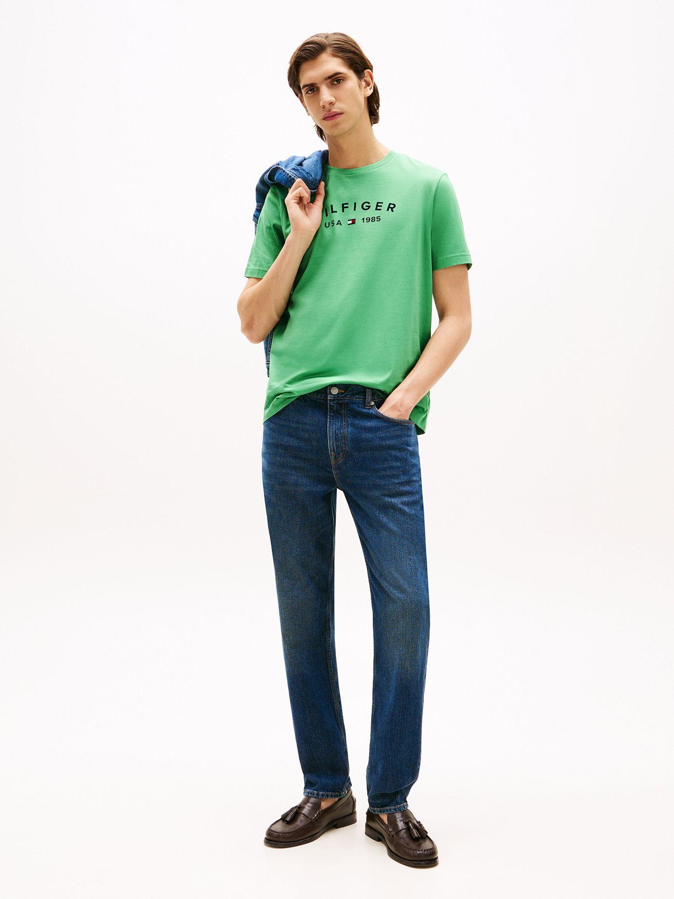 Polera Con Logo Estampado Verde L3J Tommy Hilfiger-1