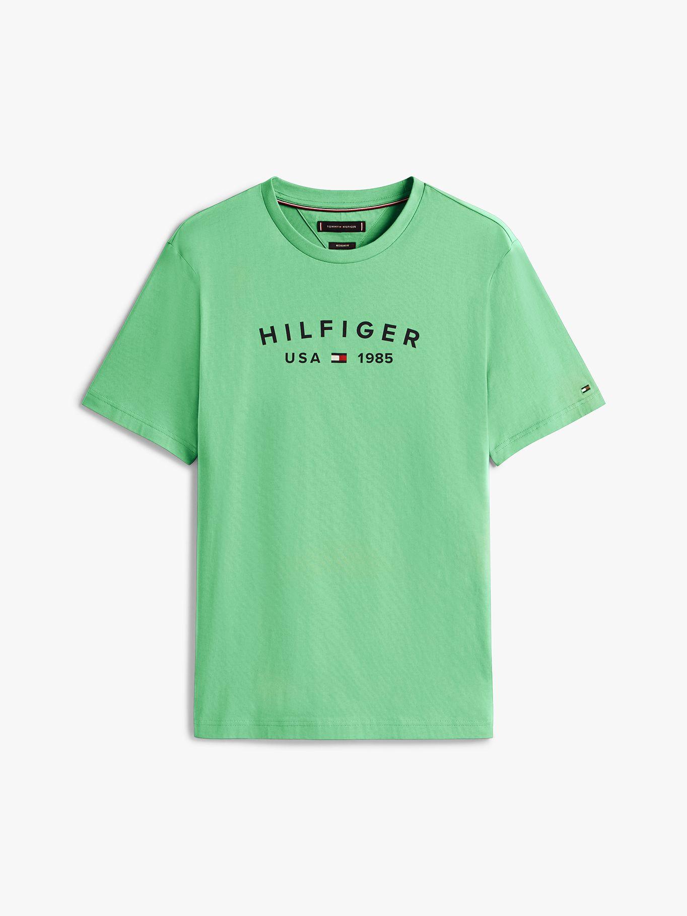 Polera Con Logo Estampado Verde L3J Tommy Hilfiger-4