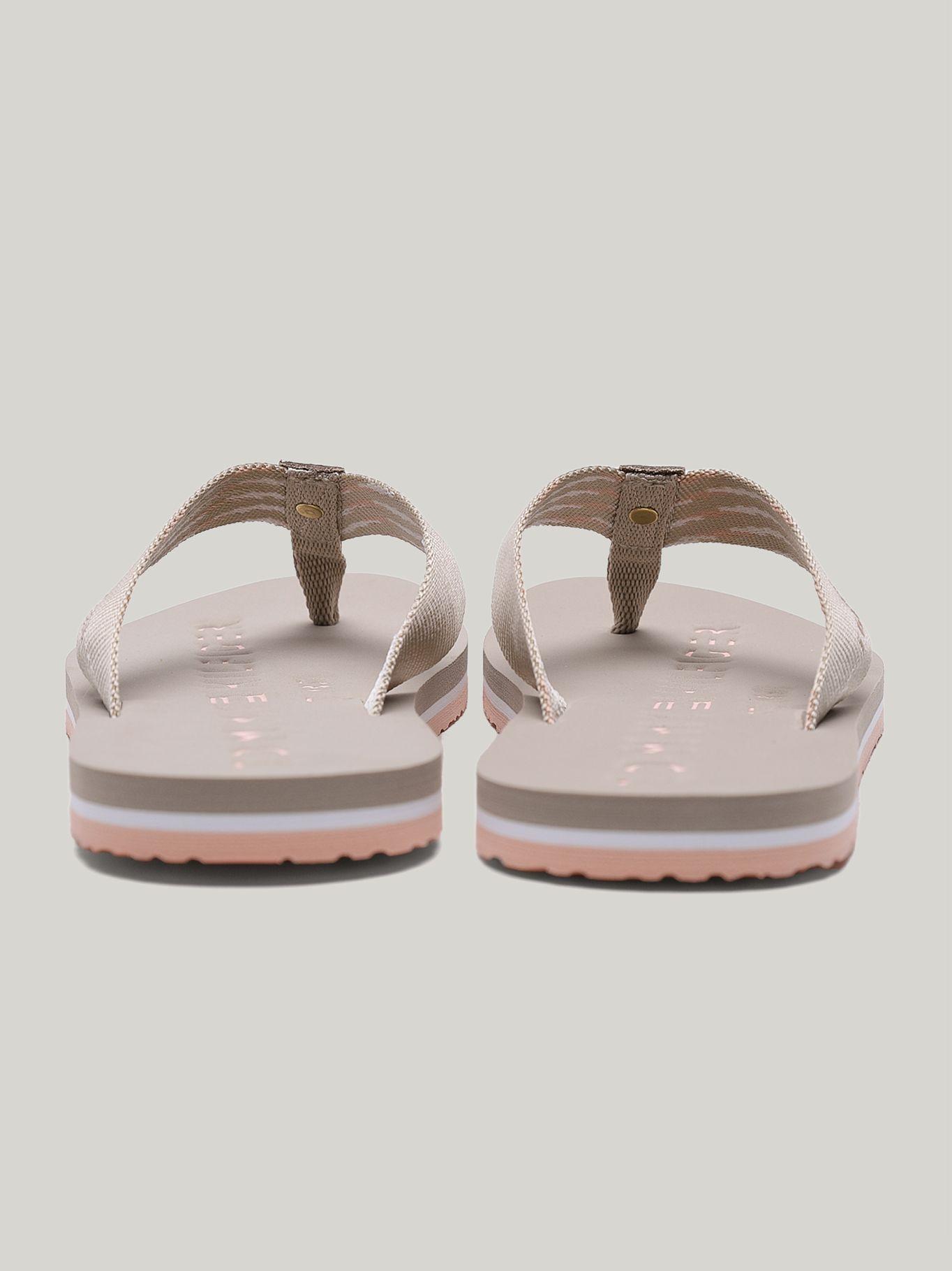 Sandalias Con Logo Solid Beige Tommy Hilfiger-1