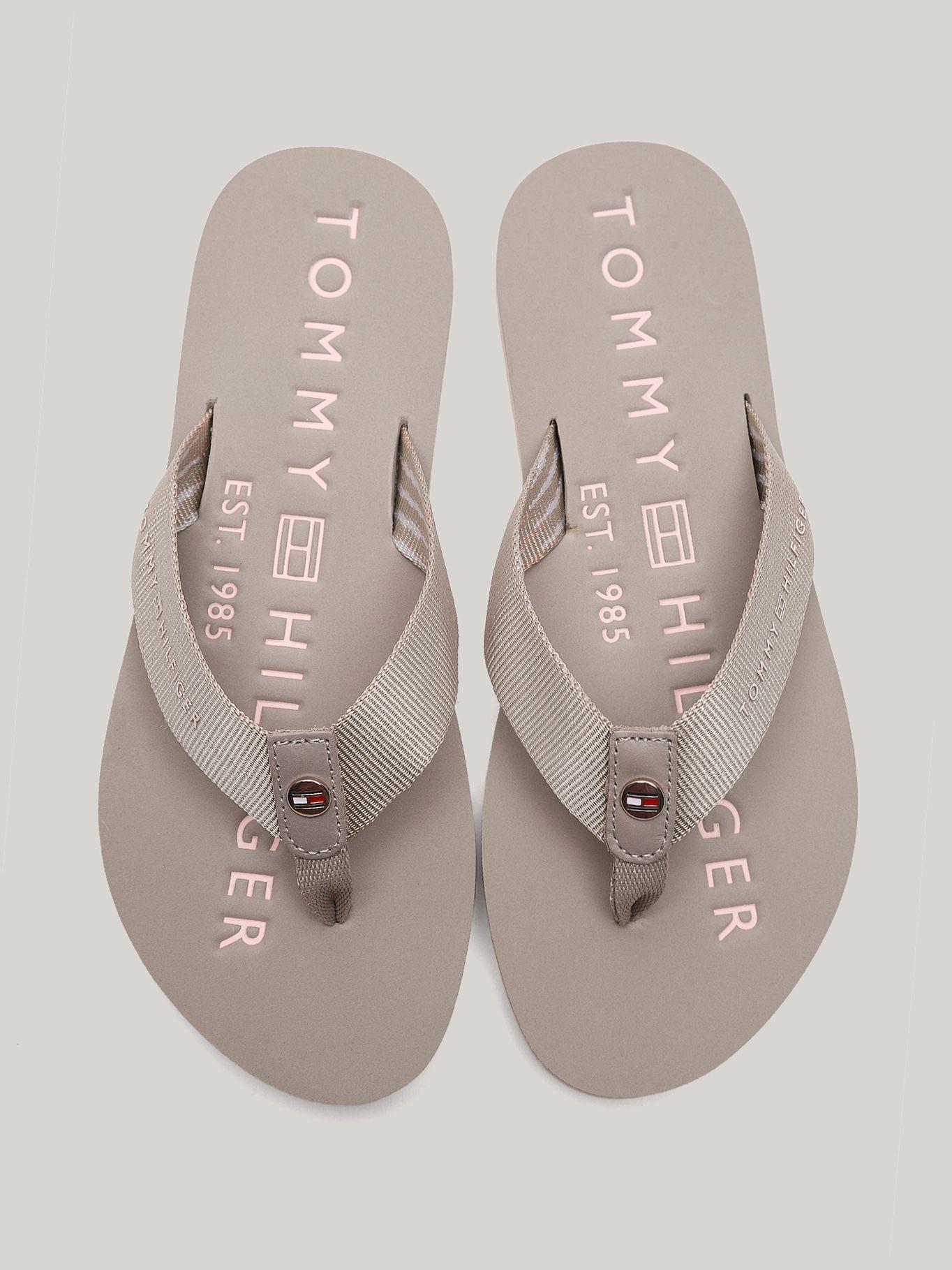 Sandalias Con Logo Solid Beige Tommy Hilfiger-2