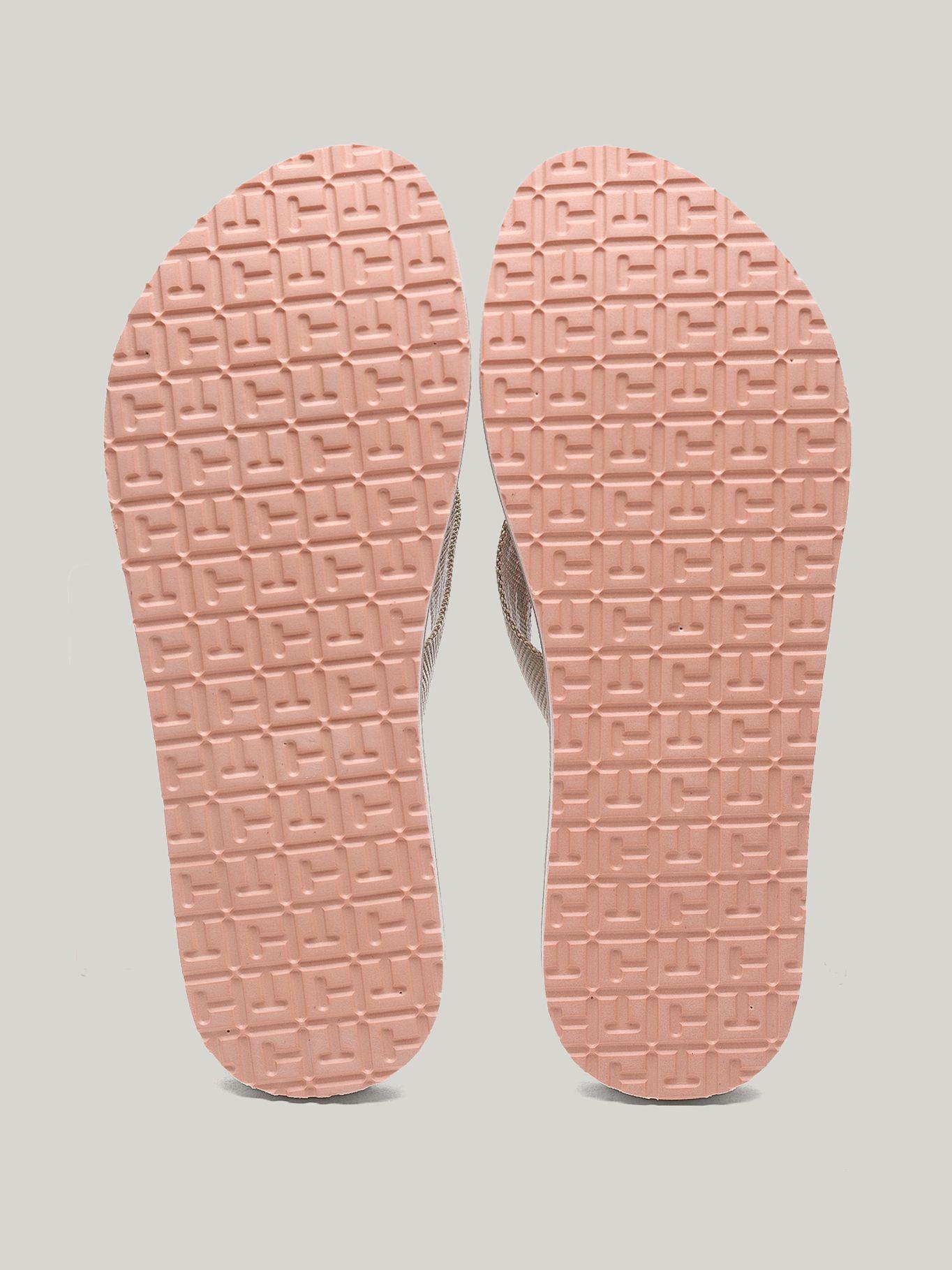 Sandalias Con Logo Solid Beige Tommy Hilfiger-3