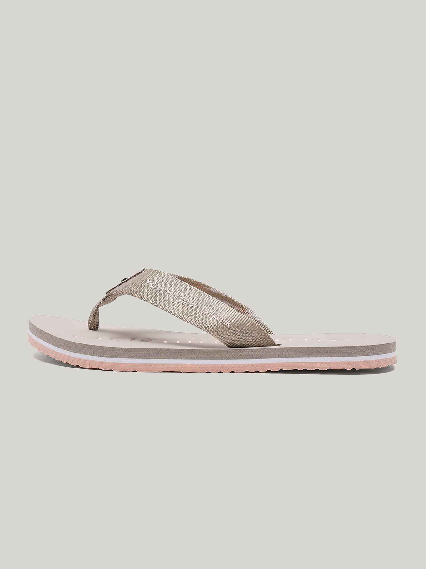 Sandalias Con Logo Solid Beige Tommy Hilfiger-5