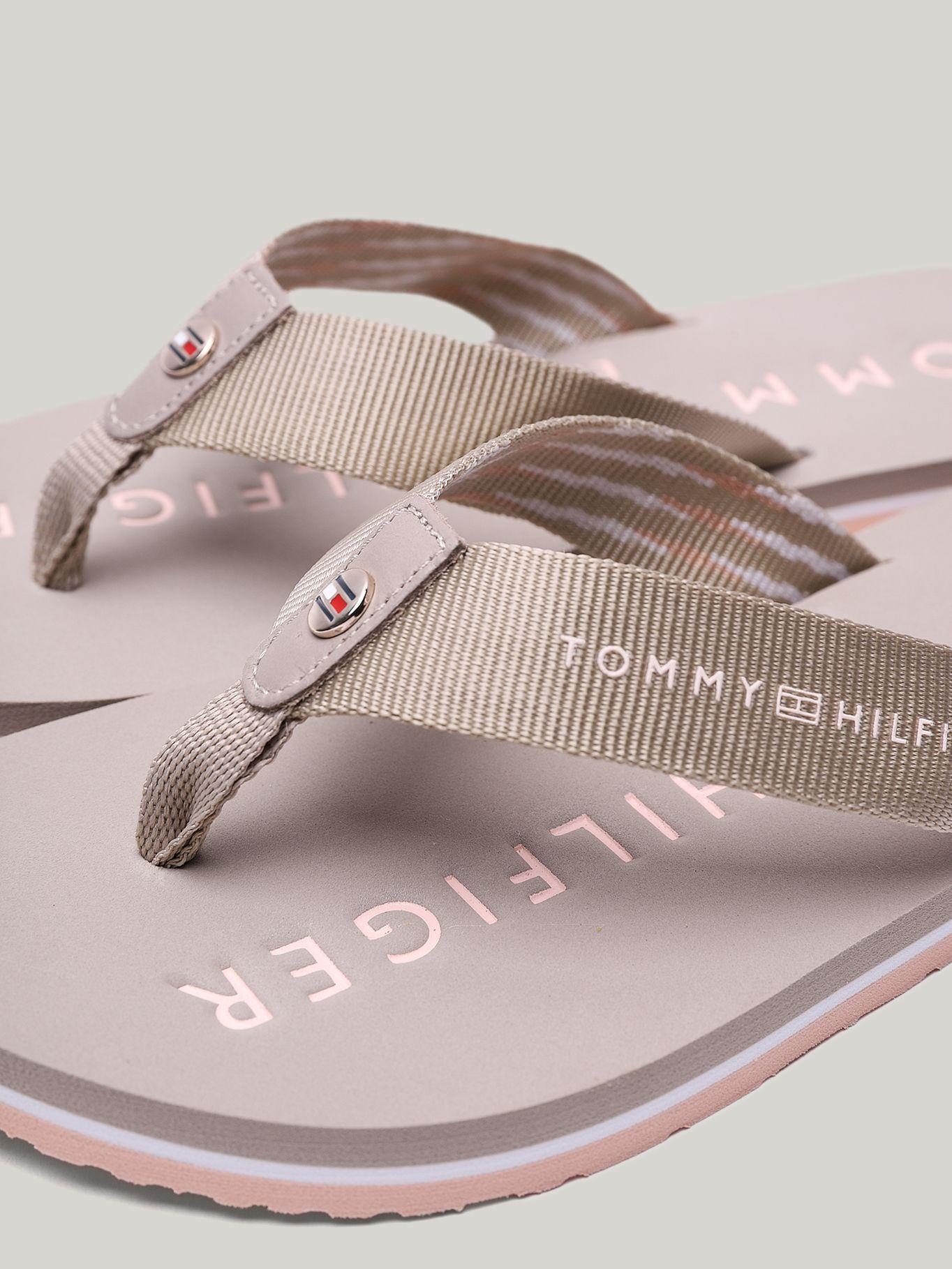 Sandalias Con Logo Solid Beige Tommy Hilfiger-6