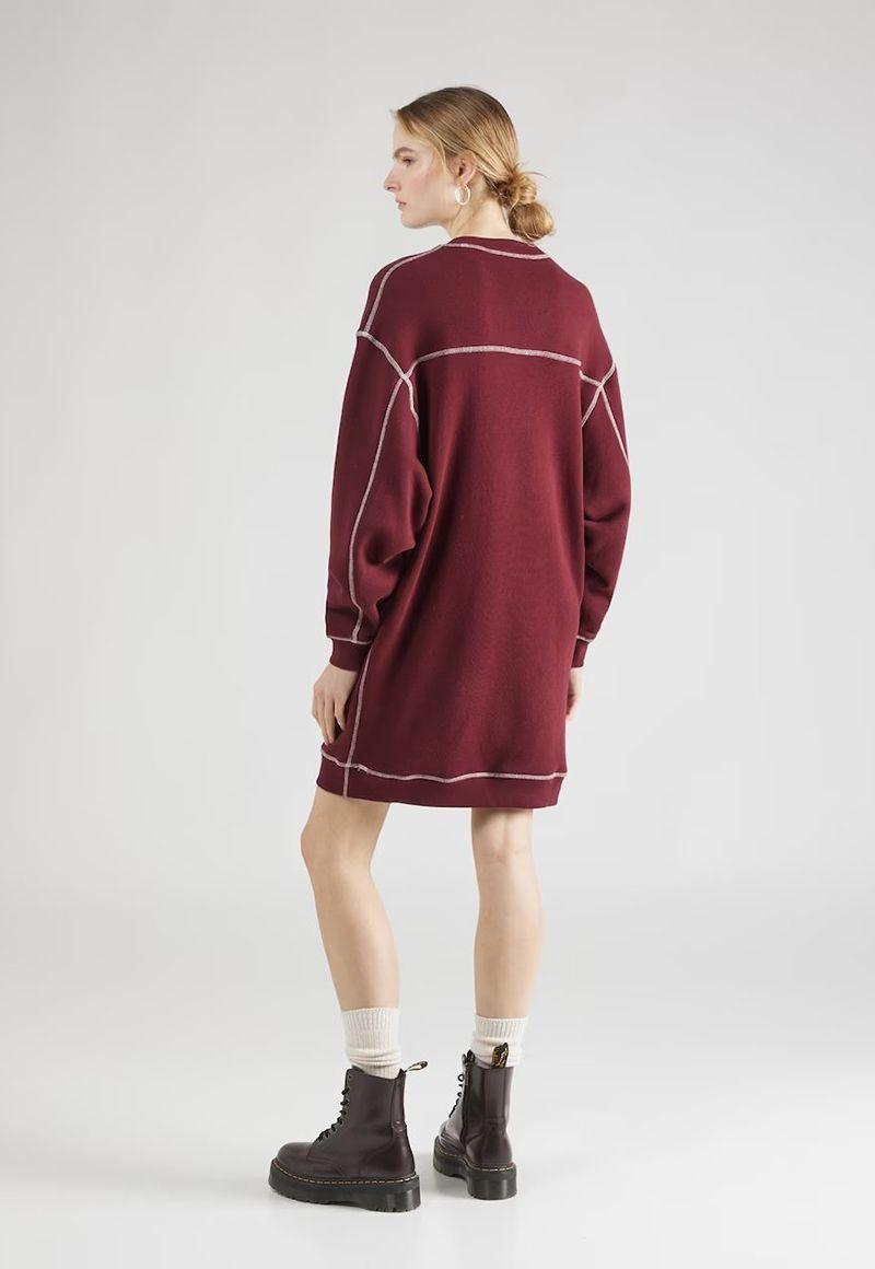 VESTIDO ESTILO UNIVERSITARIO BURDEO TOMMY HILFIGER-2