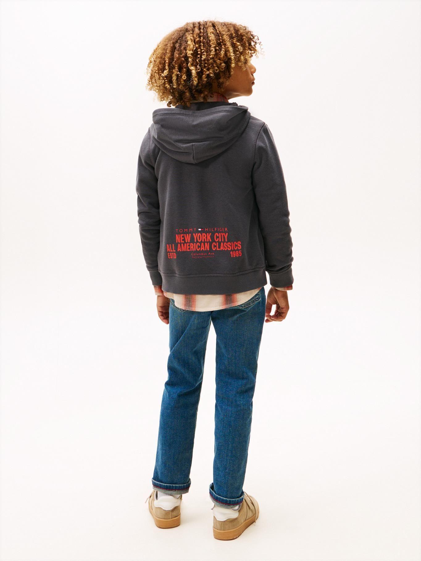 Polerón Hoodie Cierre Gris Tommy Hilfiger PT2-2