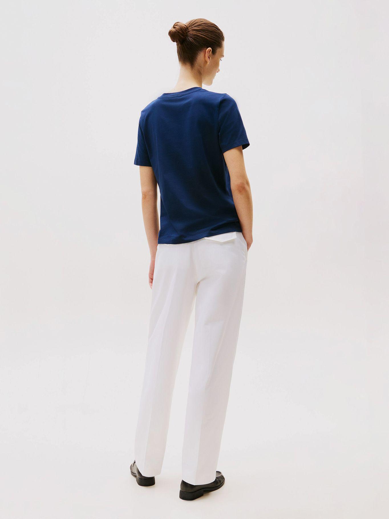Polera Contrast Flag Logo Azul Tommy Hilfiger-2