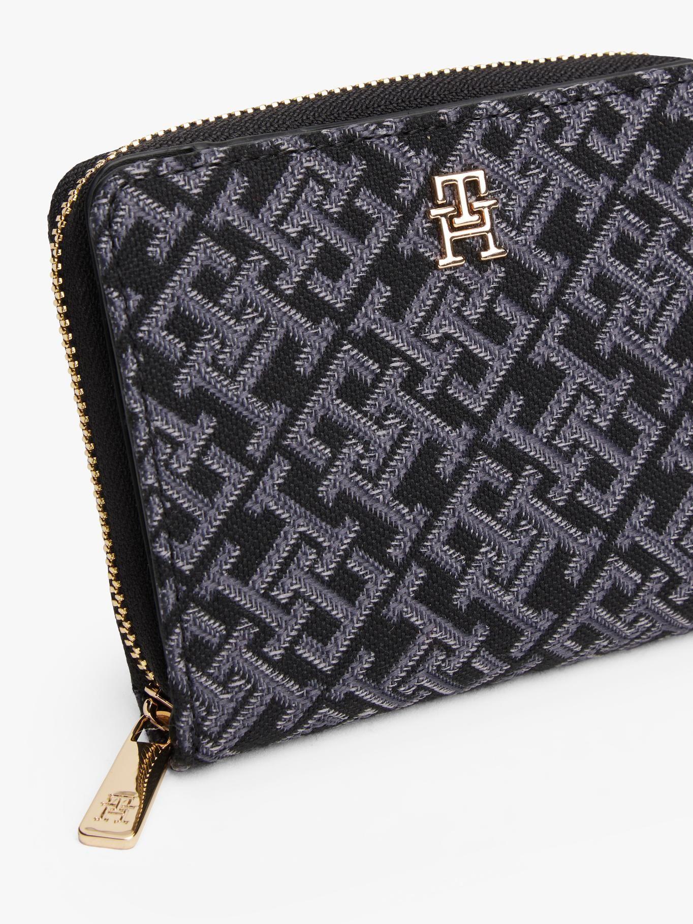 Billetera Icon Con Logo Y Cierre Negro Tommy Hilfiger-3