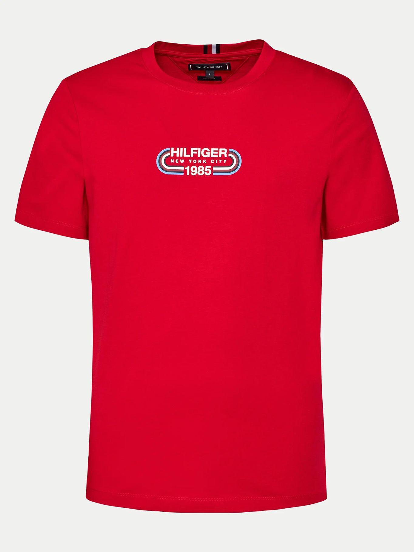 Polera Logo Archive Regular Fit Rojo Tommy Hilfiger-5