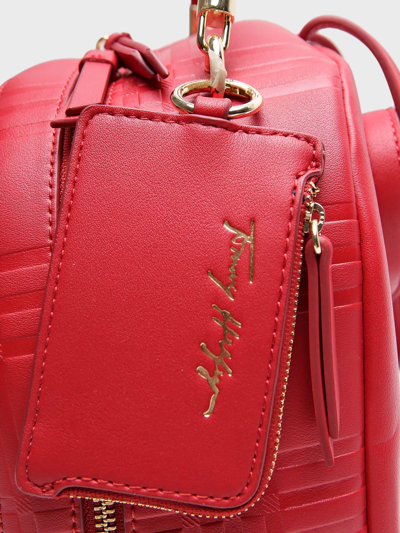 Mochila Mini Established Tartán Rojo Tommy Hilfiger-3