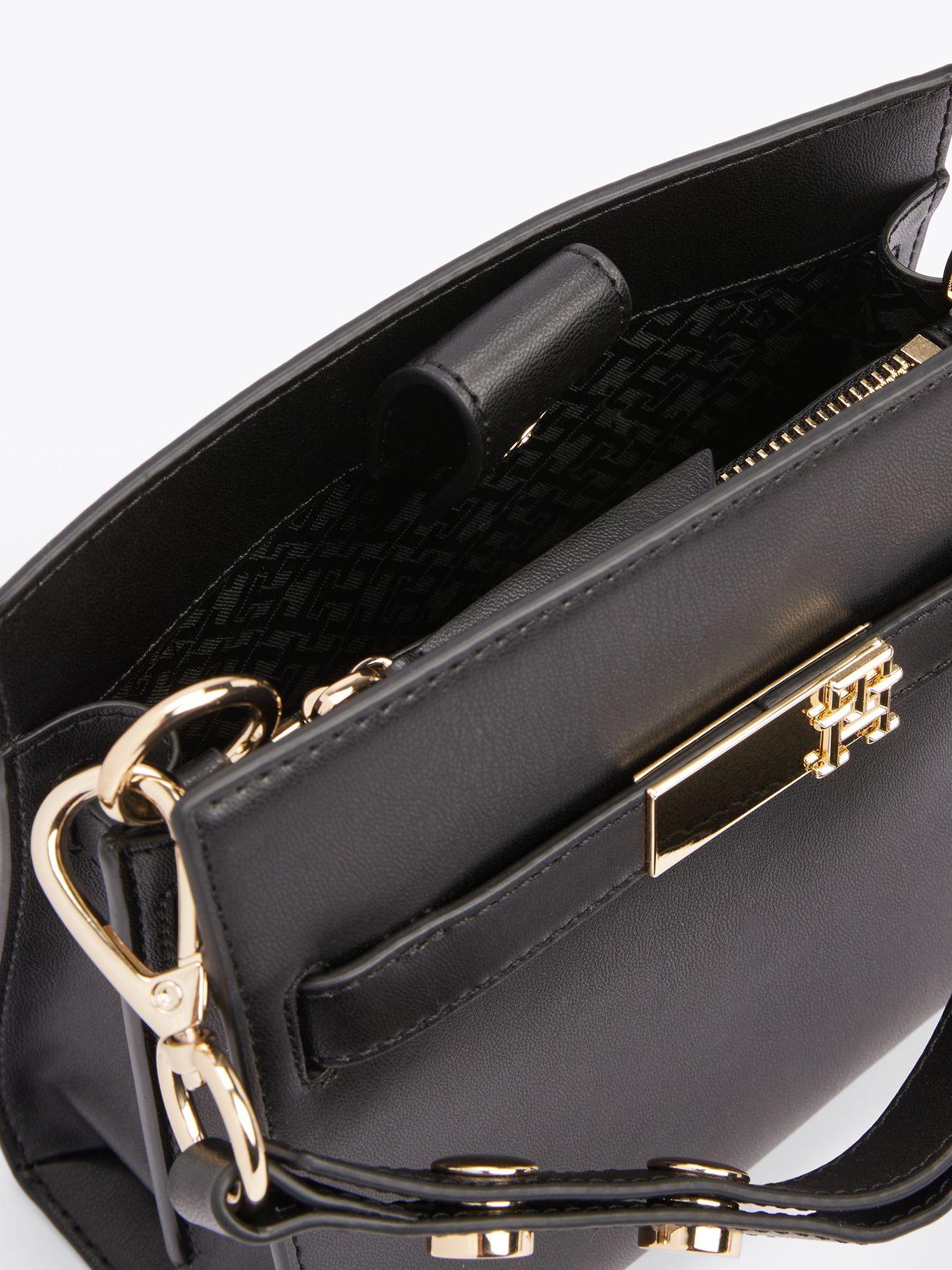 Cartera Satchel Heritage Negro Tommy Hilfiger-2