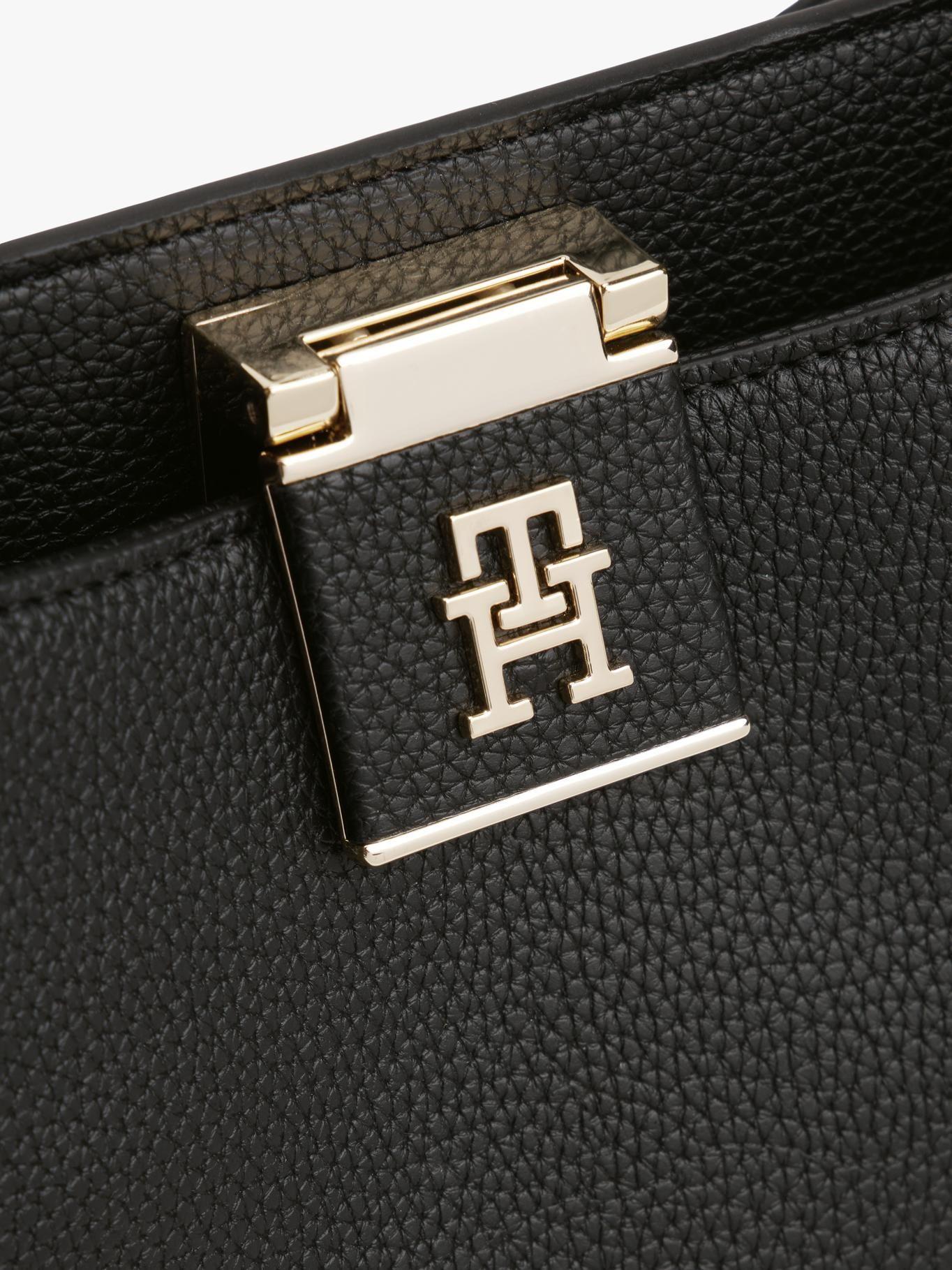 Cartera Satchel Heritage Negro Tommy Hilfiger-4