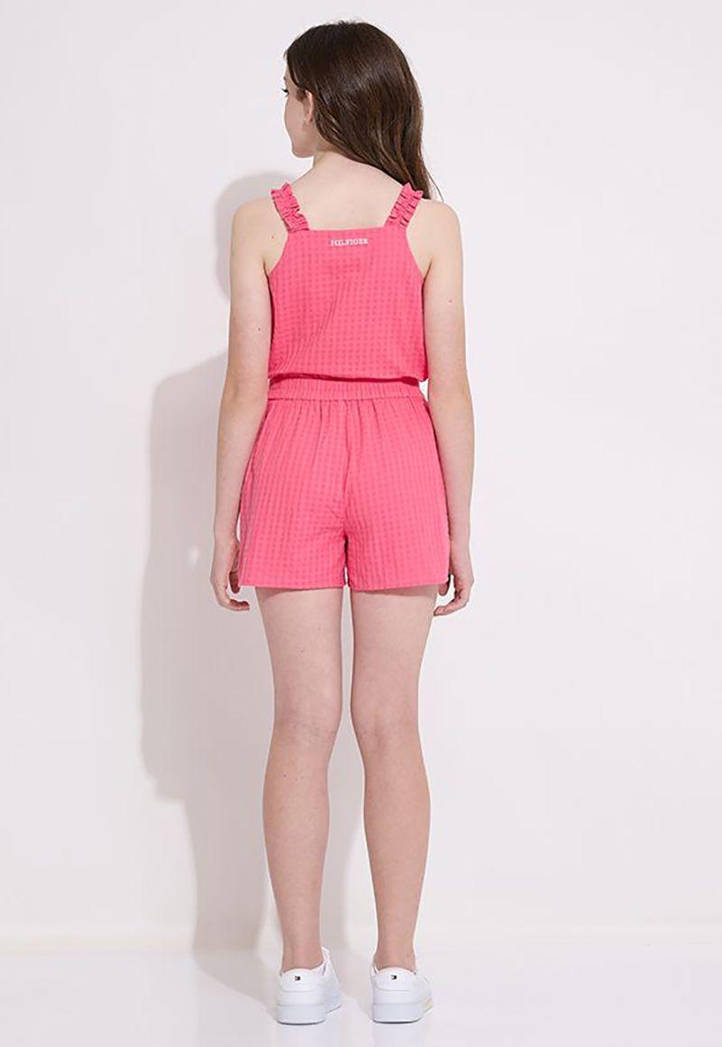 Shorts A Rayas De Corte Amplio Rosado Tommy Hilfiger-2