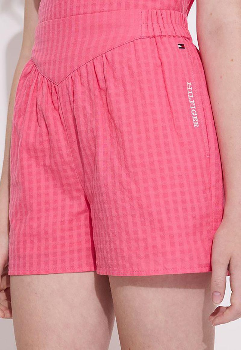 Shorts A Rayas De Corte Amplio Rosado Tommy Hilfiger-3