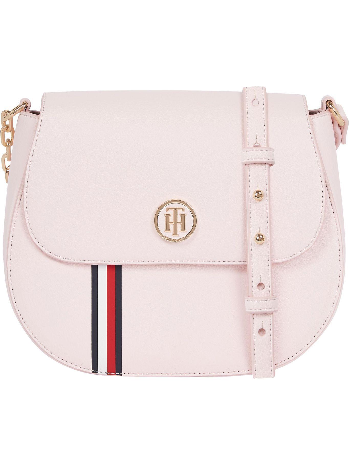 Cartera Bandolera Corporate Stripe Rosado Tommy Hilfiger-0
