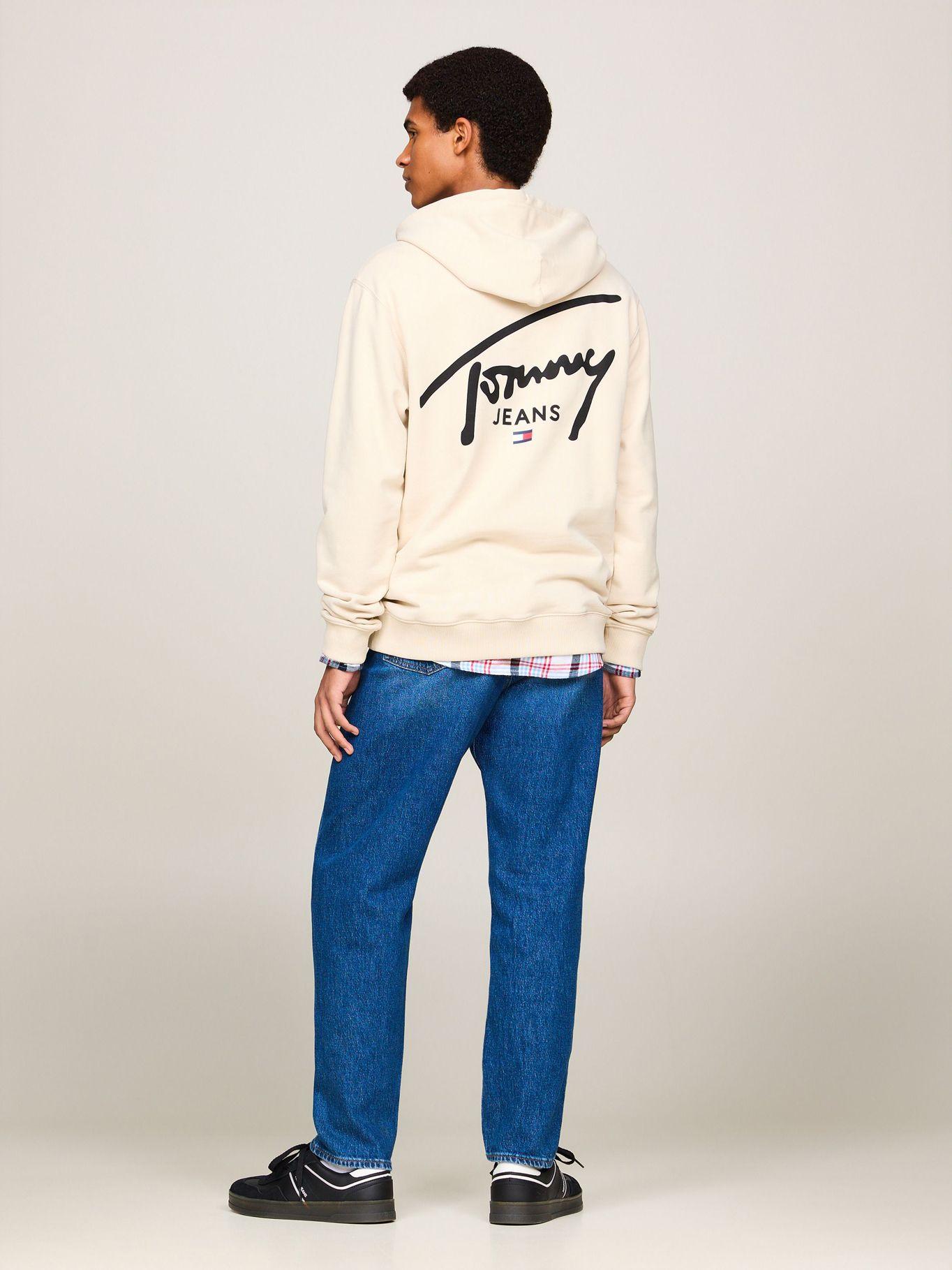 Polerón Hoodie Con Logo Distintivo Beige Tommy Jeans-2