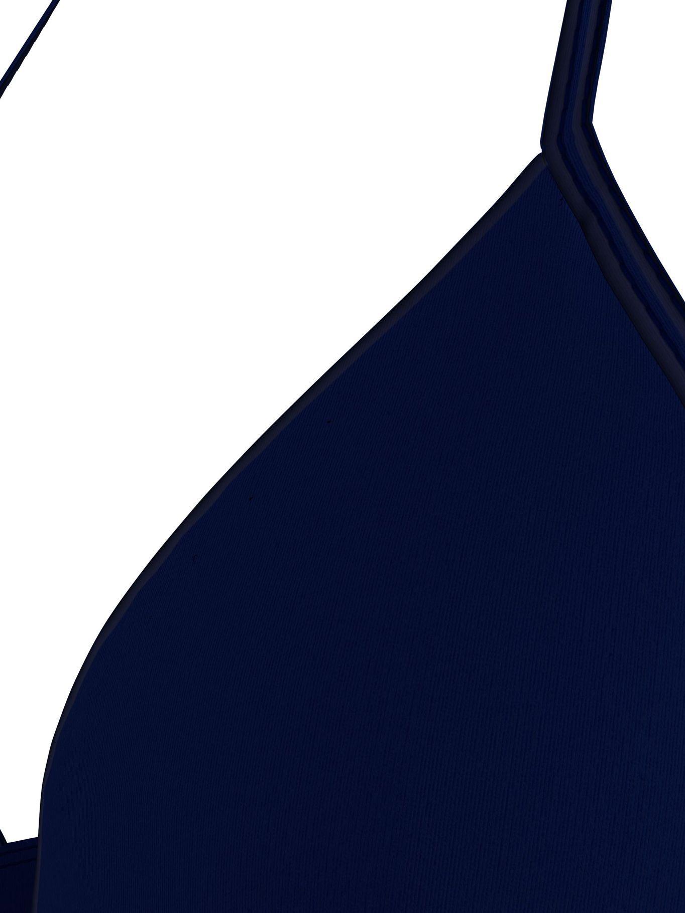 Parte Superior De Bikini Logo Band Azul Tommy Hilfiger-4