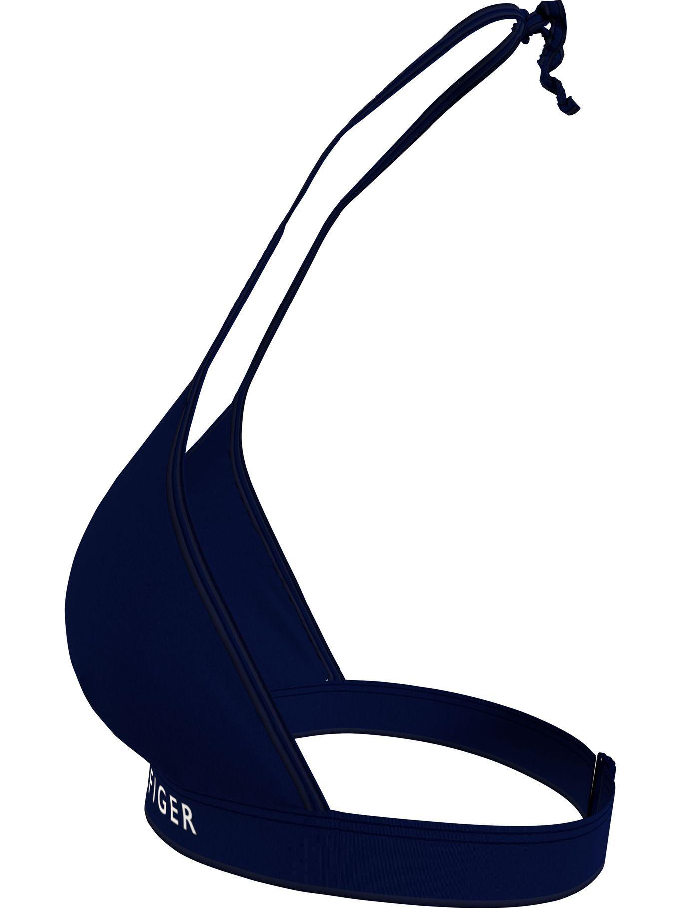 Parte Superior De Bikini Logo Band Azul Tommy Hilfiger-3