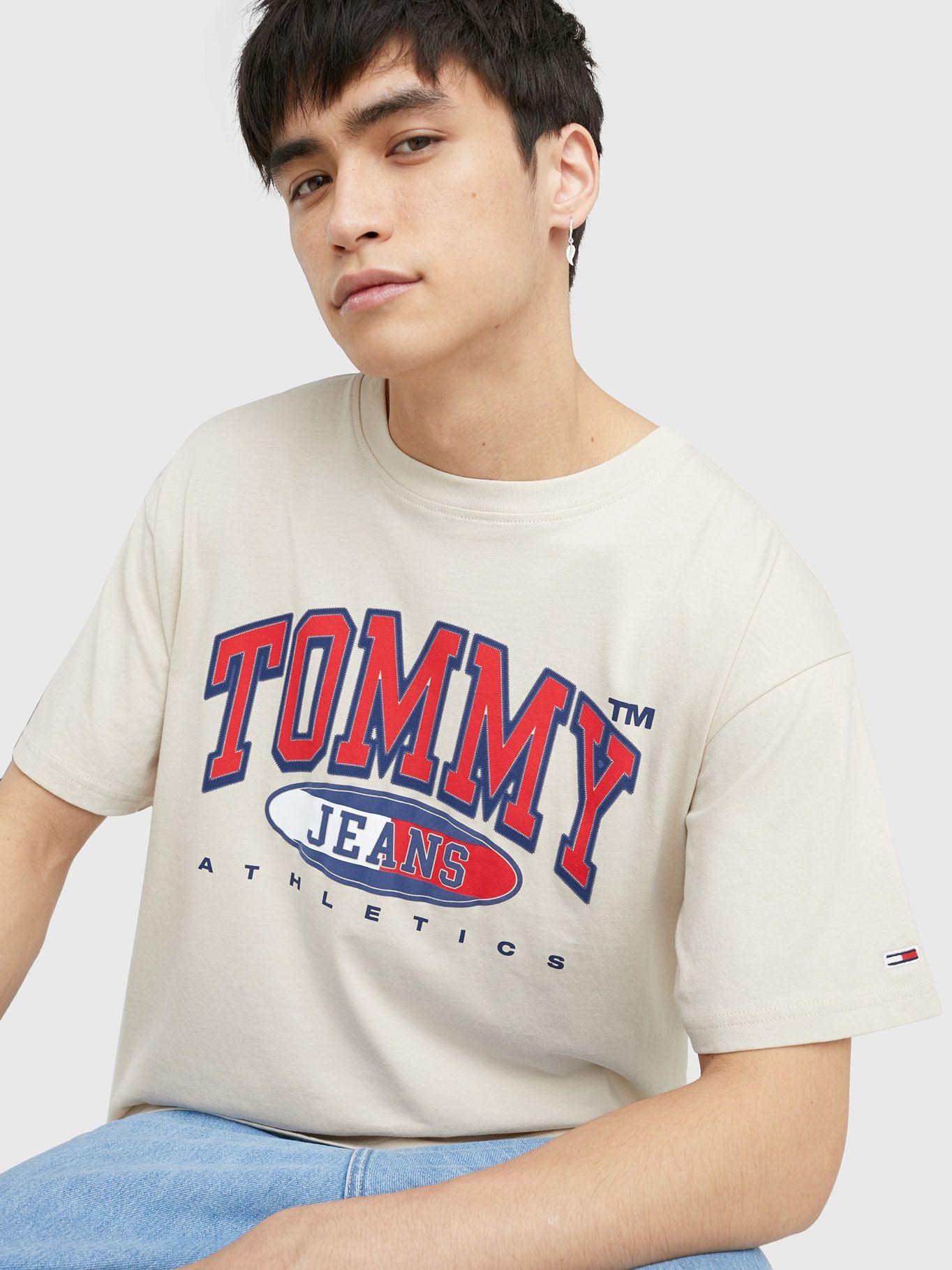 Polera Relaxed Essential Beige Tommy Jeans-3