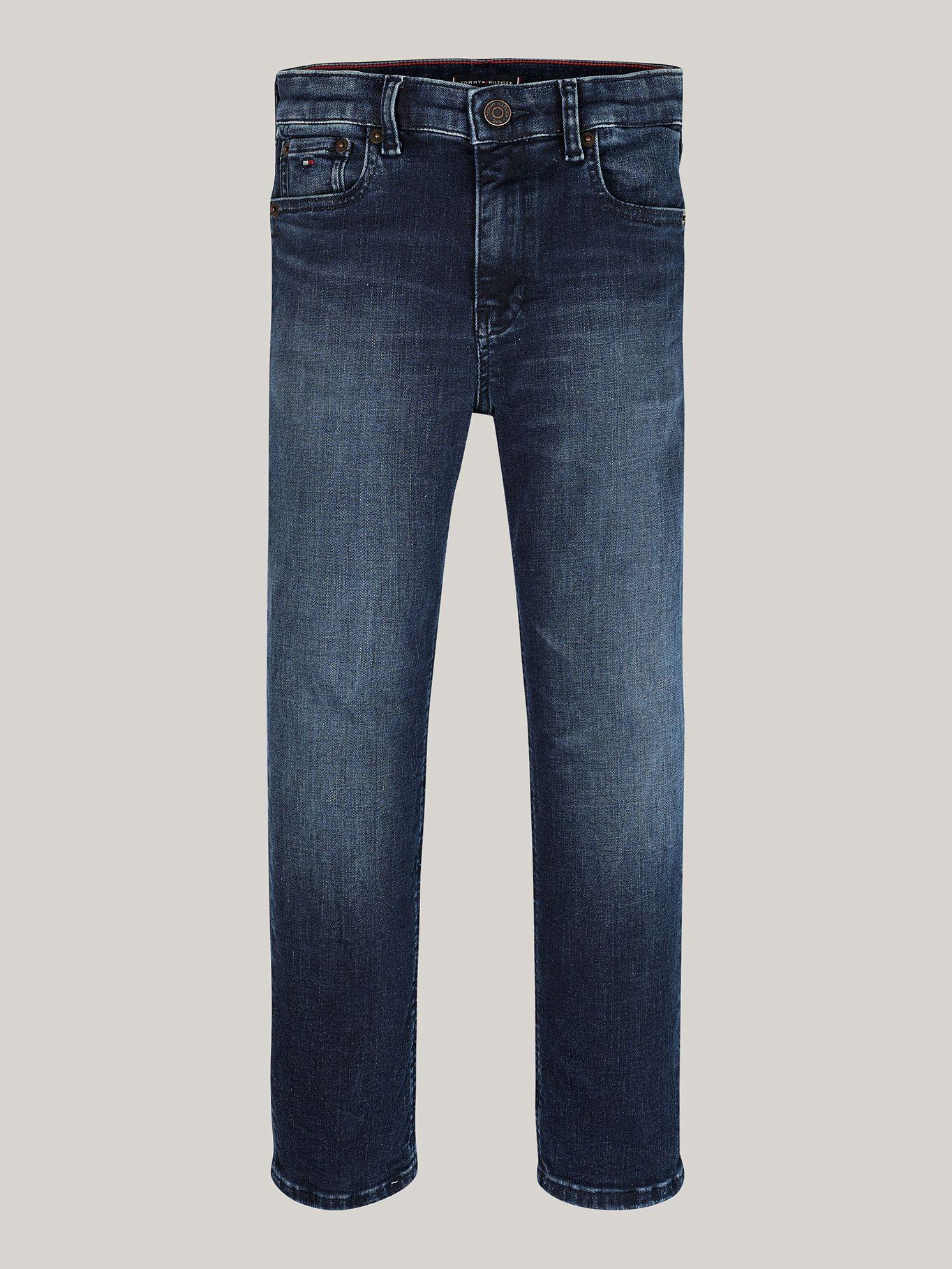 Jeans De Corte Skater Con Logo Azul Tommy Hilfiger-4