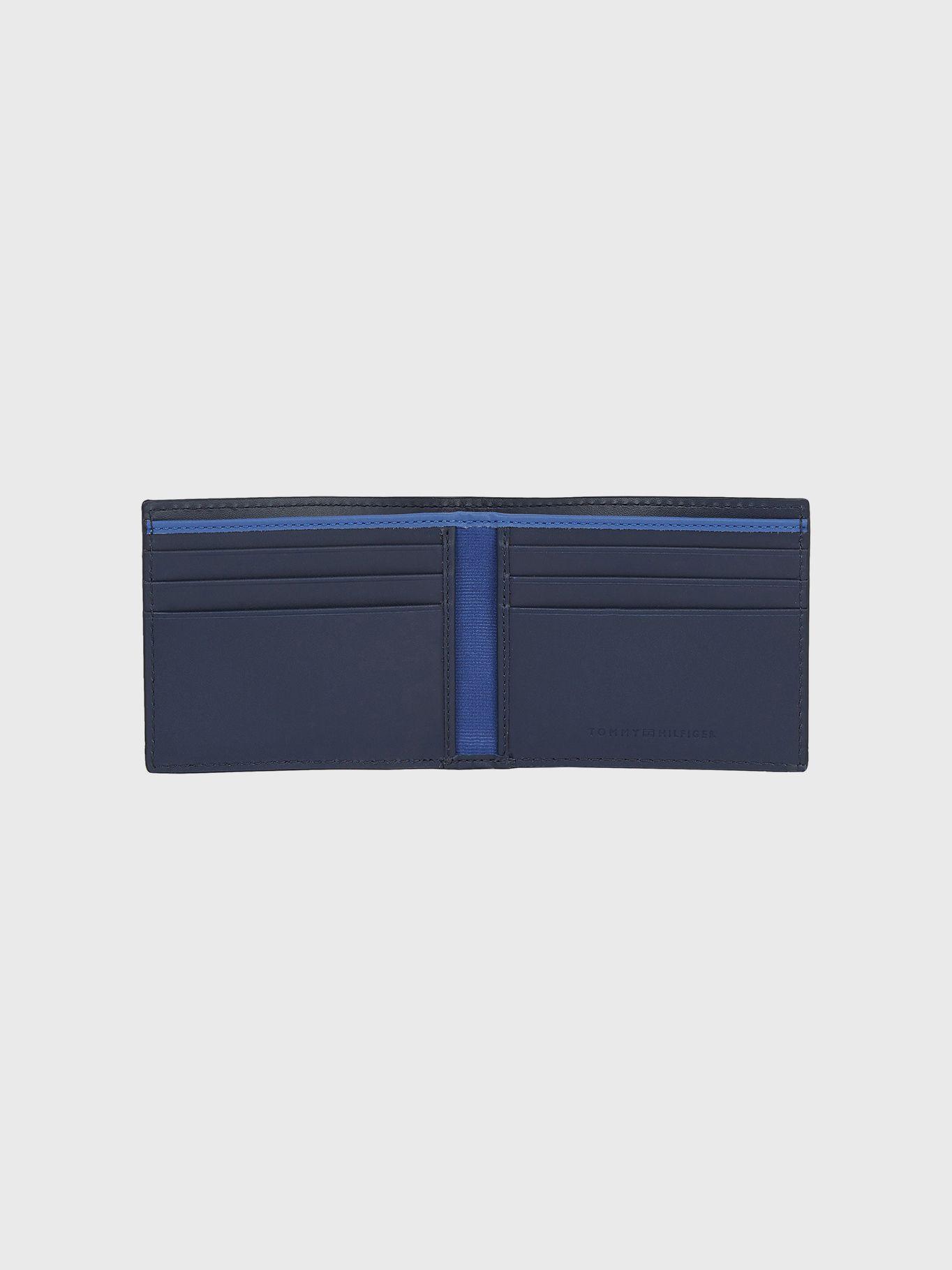 Billetera De Cuero Monogram Azul Tommy Hilfiger-2