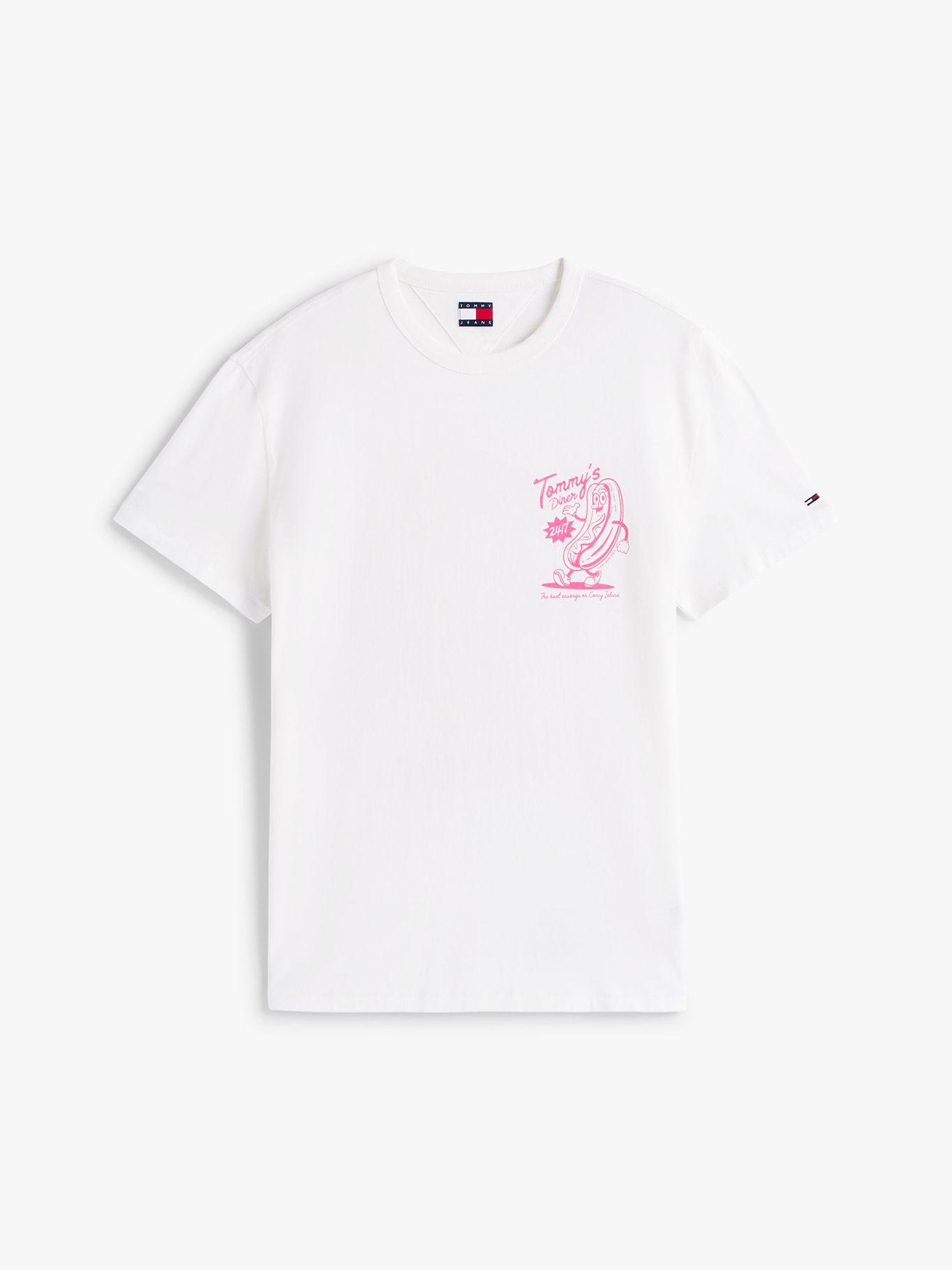 Polera Novelty Con Estampado Blanco YBL Tommy Jeans-4