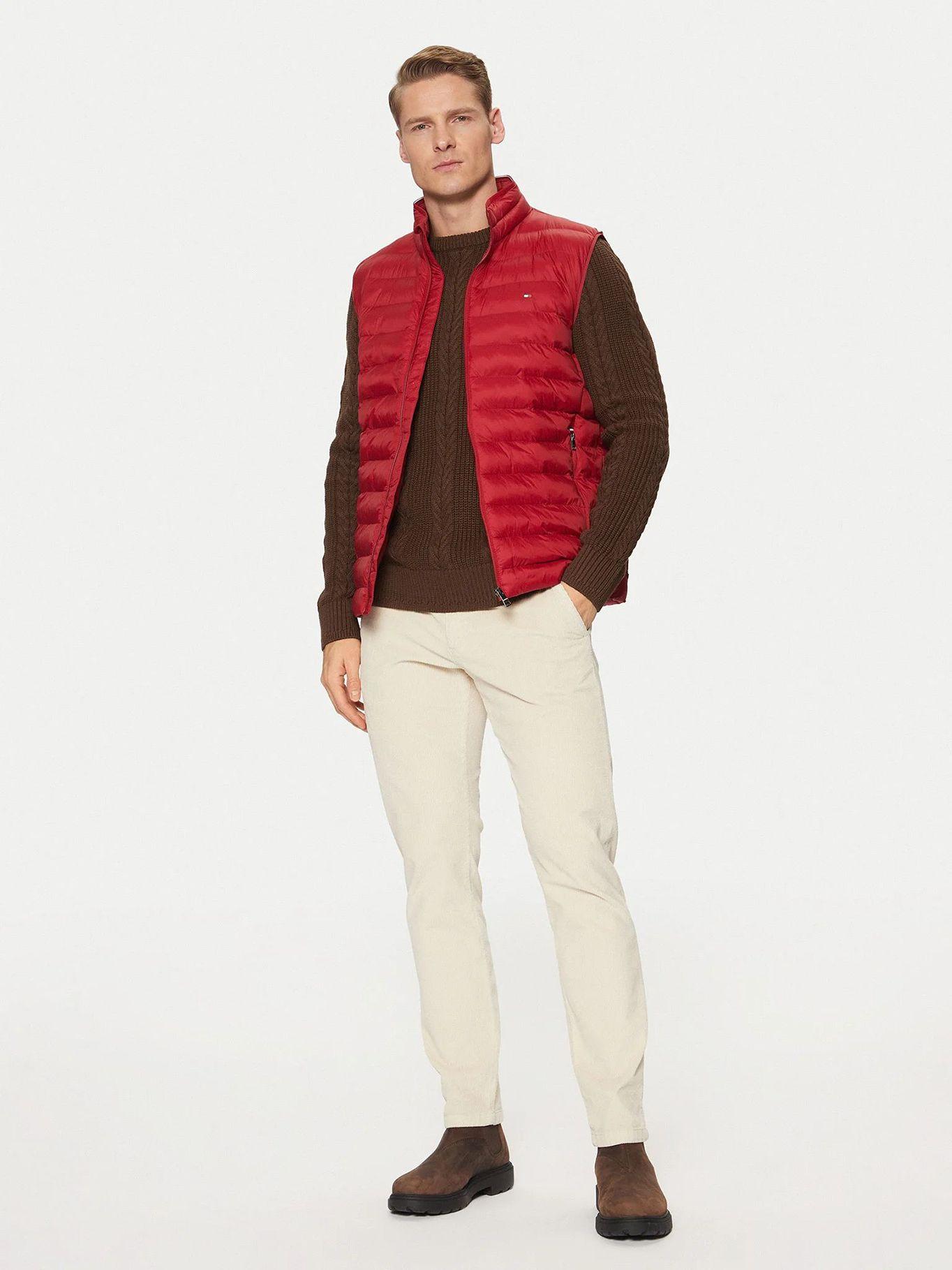 Parka Vest Plegable Repelente Al Agua Rojo Tommy Hilfiger-1