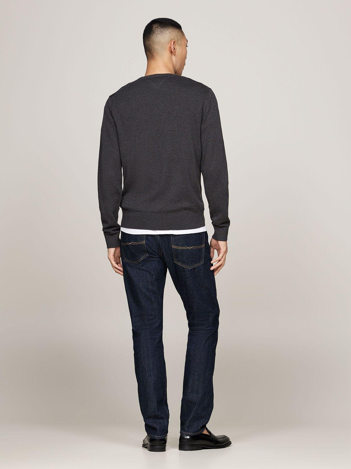 Sweater Básico Signature C-Neck Tommy Hilfiger Gris-2