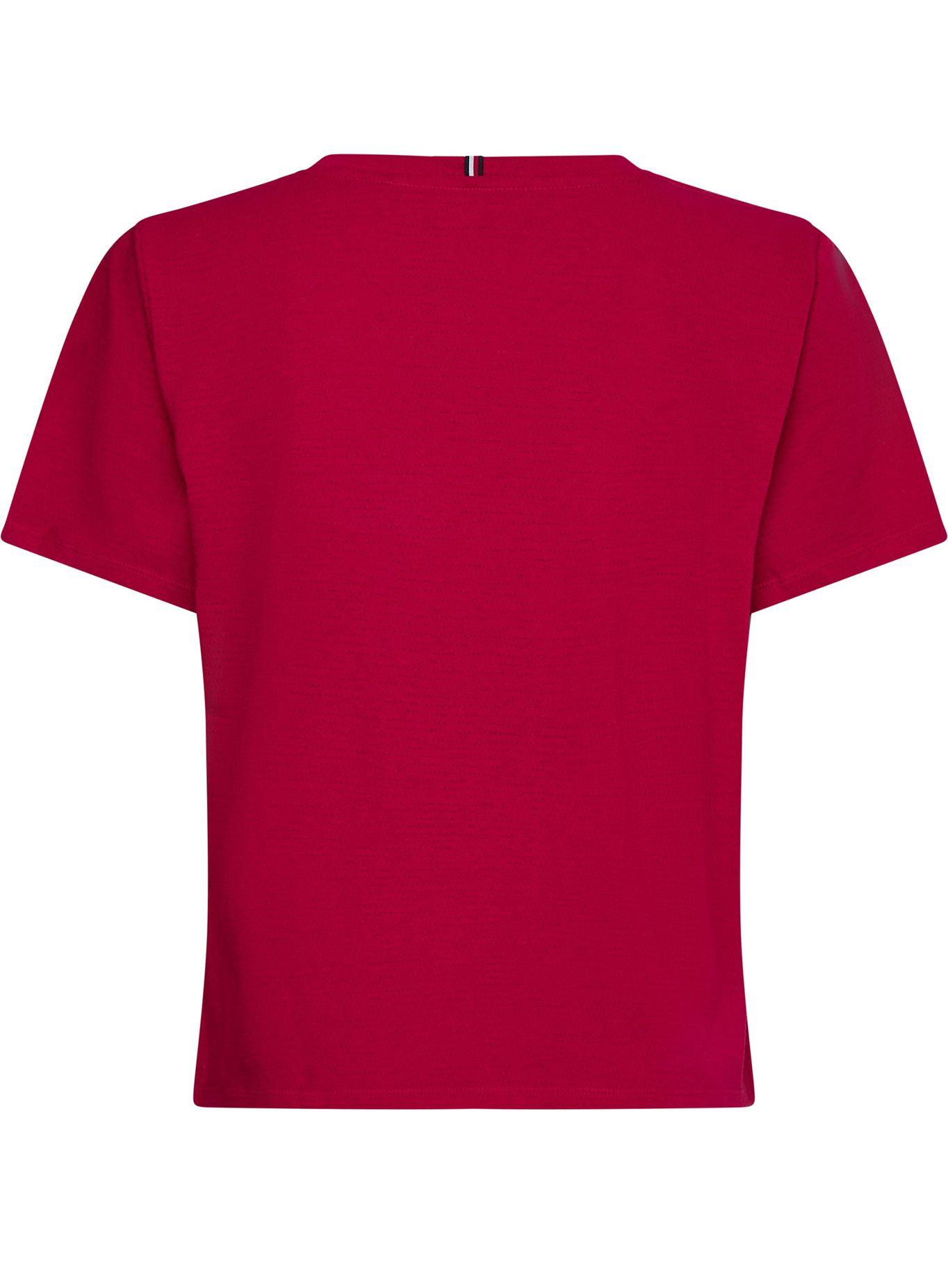 Polera Sports Essential Con Logo Fucsia Tommy Hilfiger-1