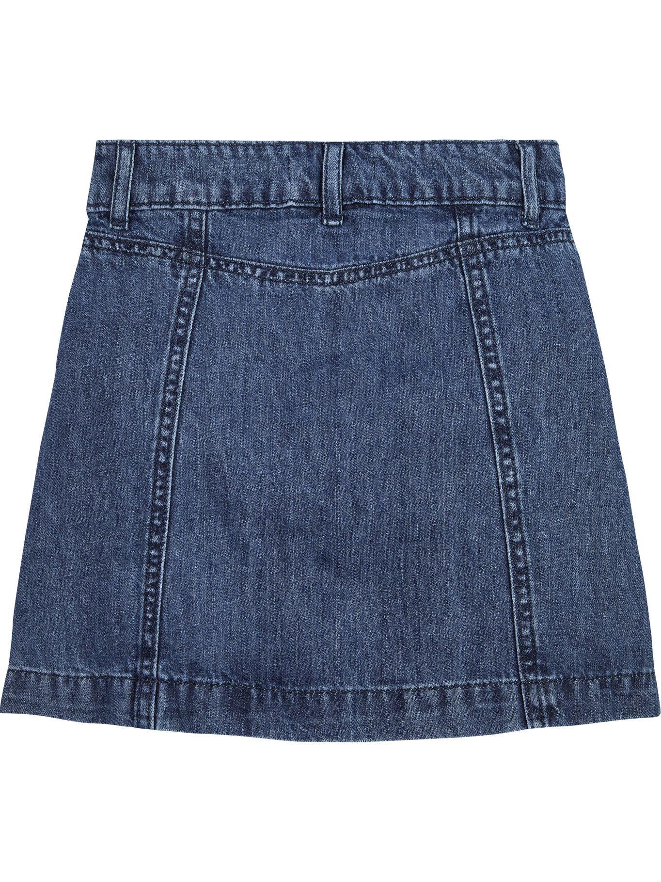 Falda Denim Con Botones Azul Tommy Hilfiger-1