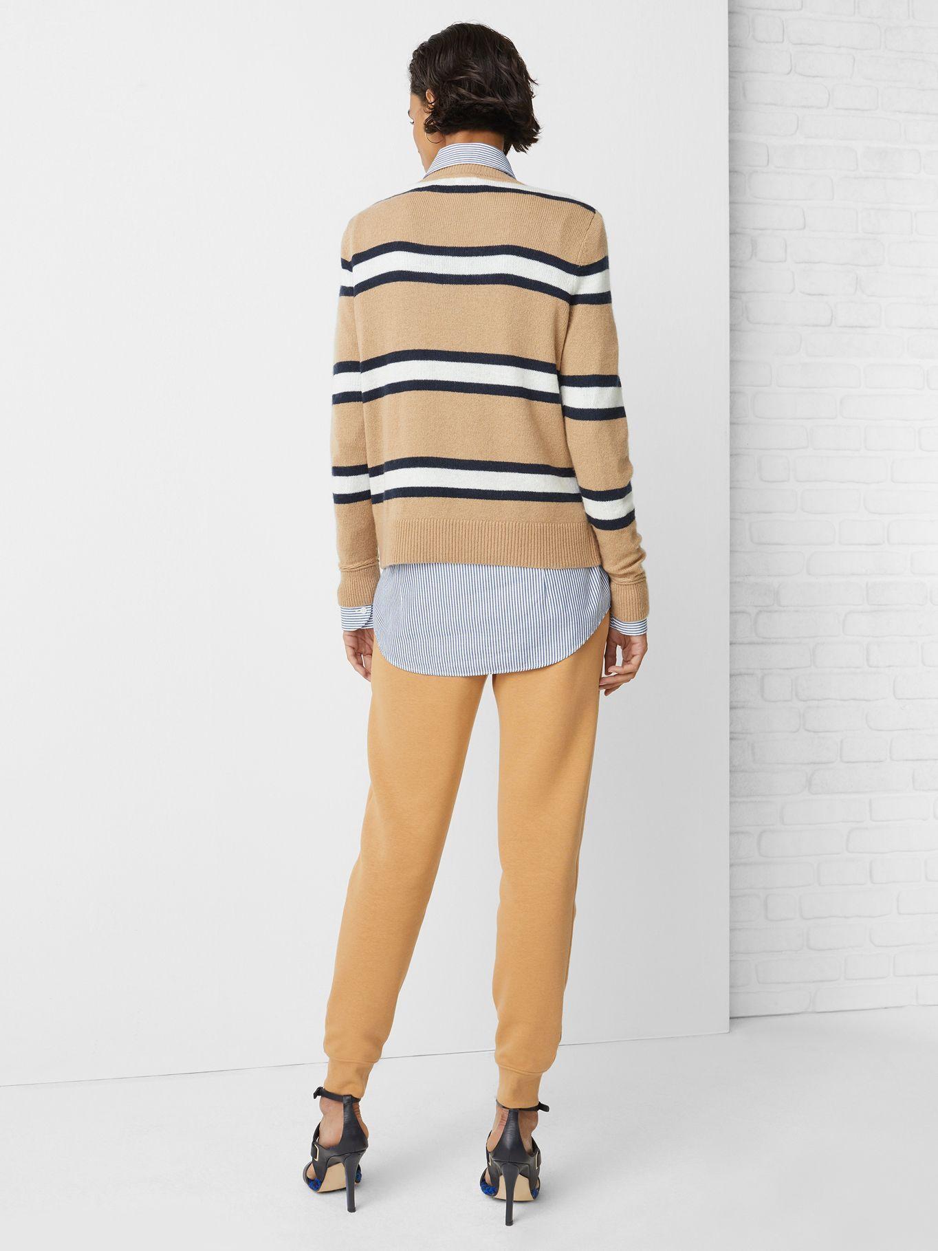 Sweater De Lana Stripe Logo Café Tommy Hilfiger-2