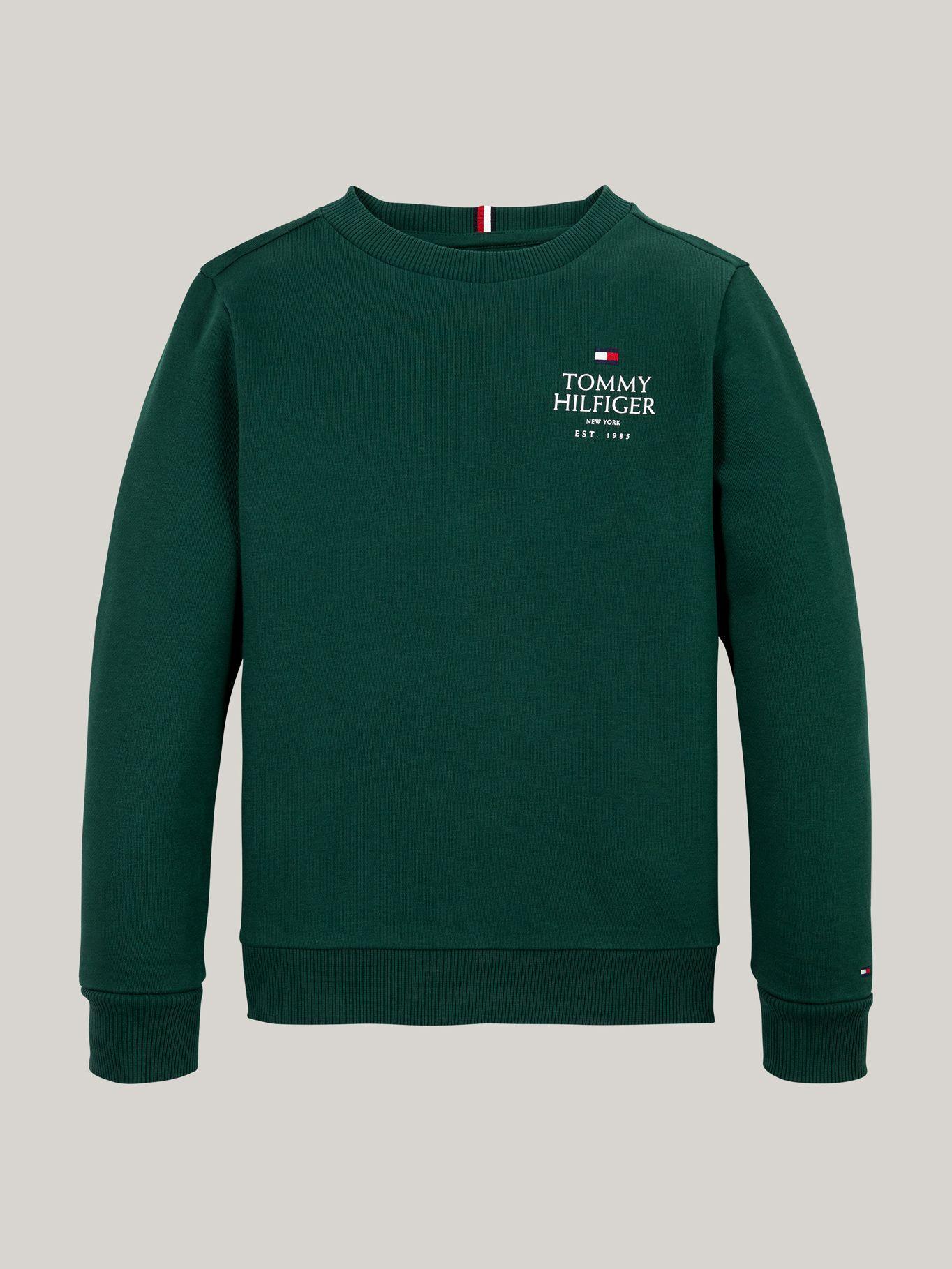 Polerón De Niño Con Logo Verde Tommy Hilfiger-4