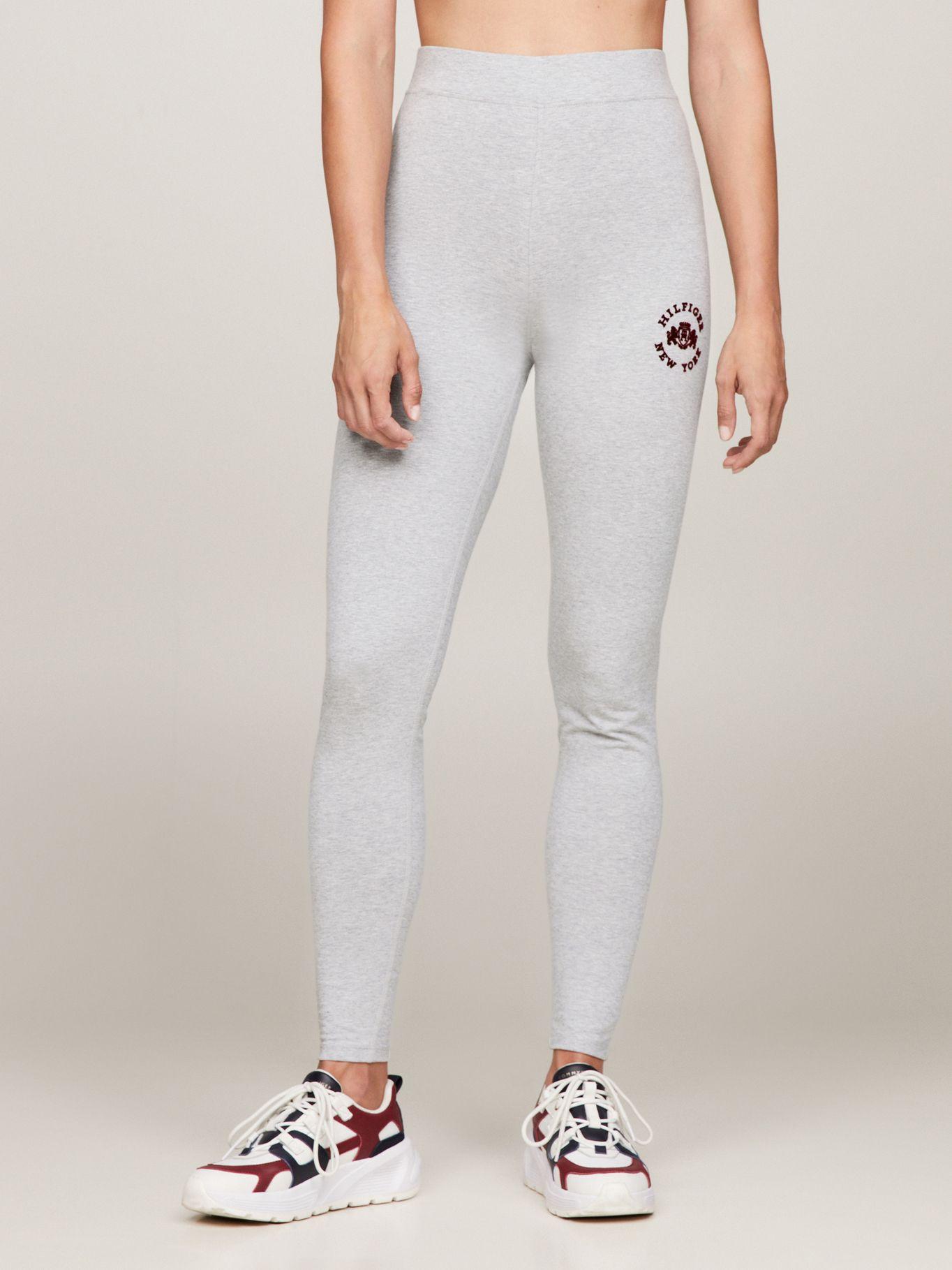 Leggings Sport Largos Cintura Alta Gris Tommy Hilfiger-0