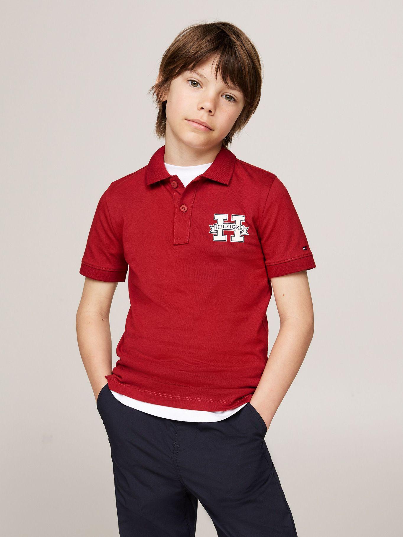 Polo De Corte Regular Con Logo Rojo Tommy Hilfiger-0