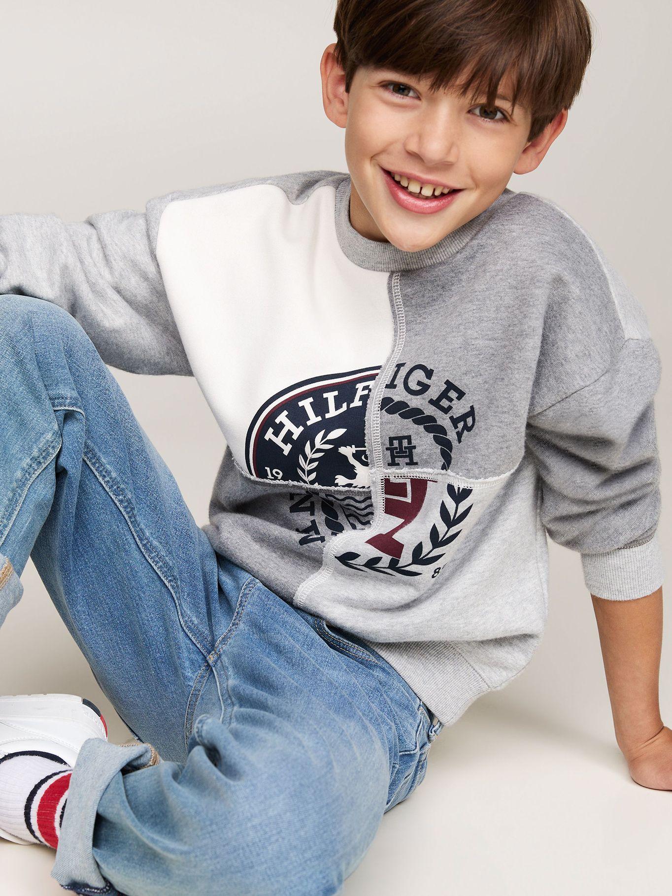 Polerón Con Logo Monotype Printed Gris Tommy Hilfiger-3