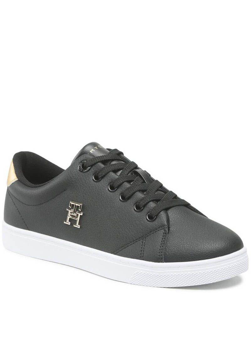 Zapatilla Essential Gold Monogram Negro Tommy Hilfiger-0