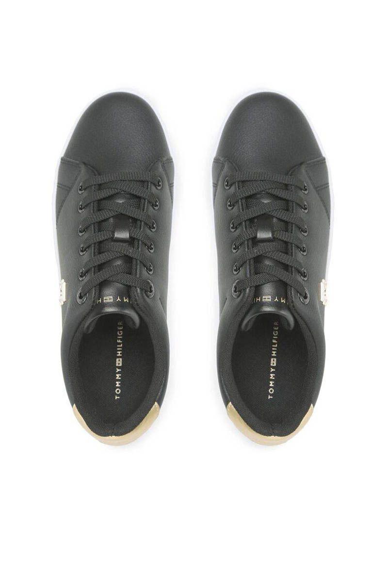 Zapatilla Essential Gold Monogram Negro Tommy Hilfiger-4